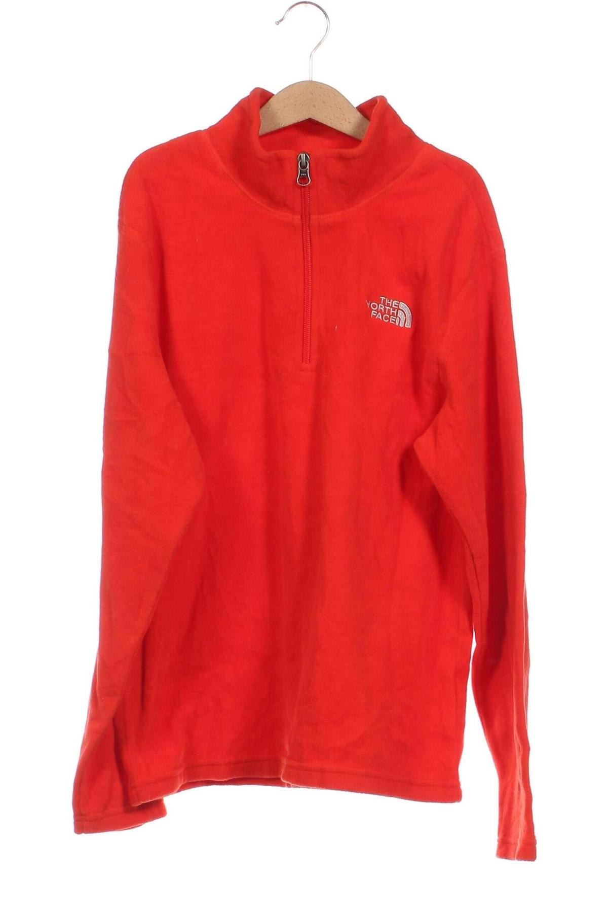Детска поларена блуза The North Face, Размер 14-15y/ 168-170 см, Цвят Оранжев, Цена 44,20 лв.