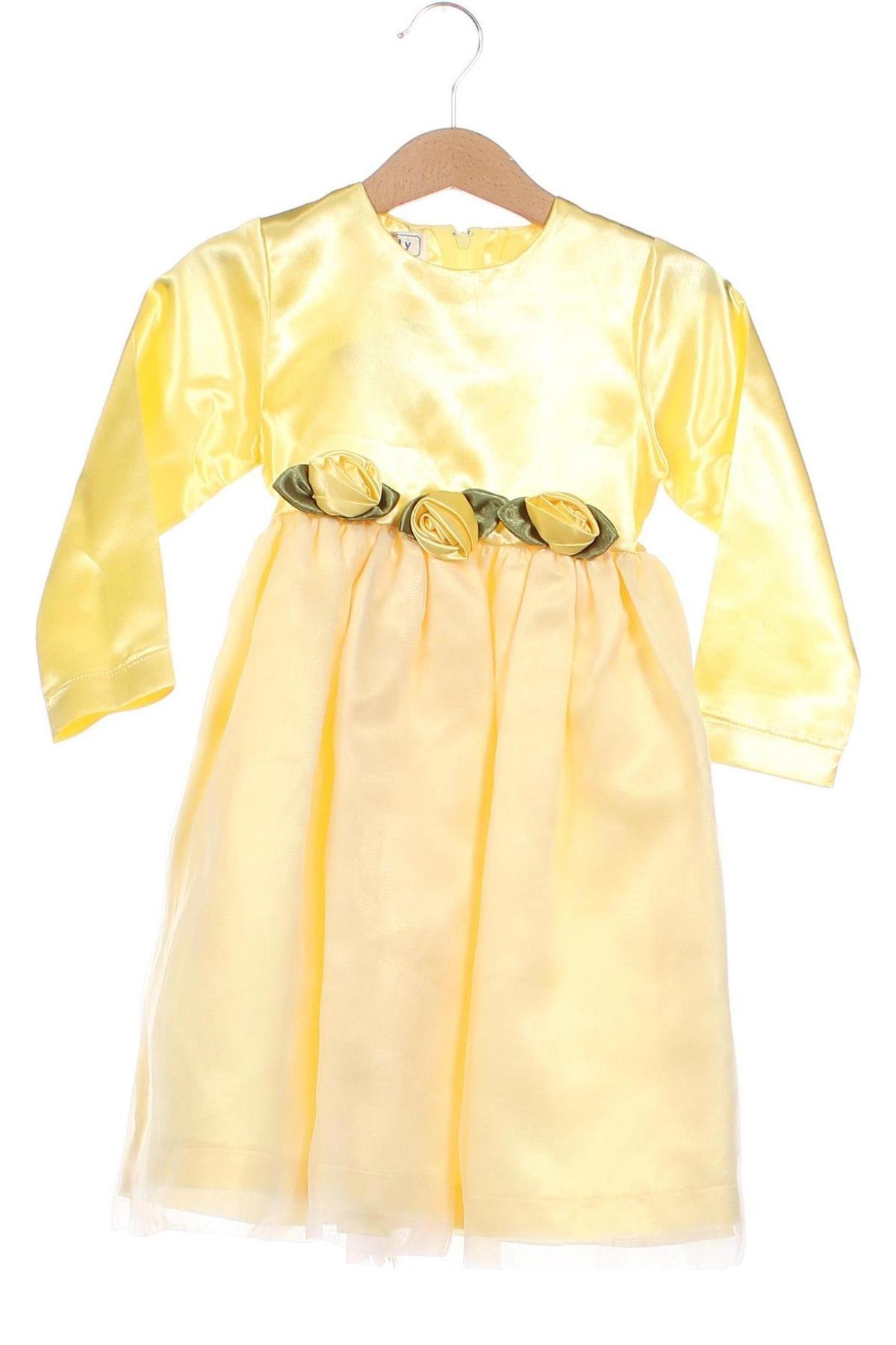 Детска рокля, Размер 18-24m/ 86-98 см, Цвят Жълт, Цена 9,80 лв.