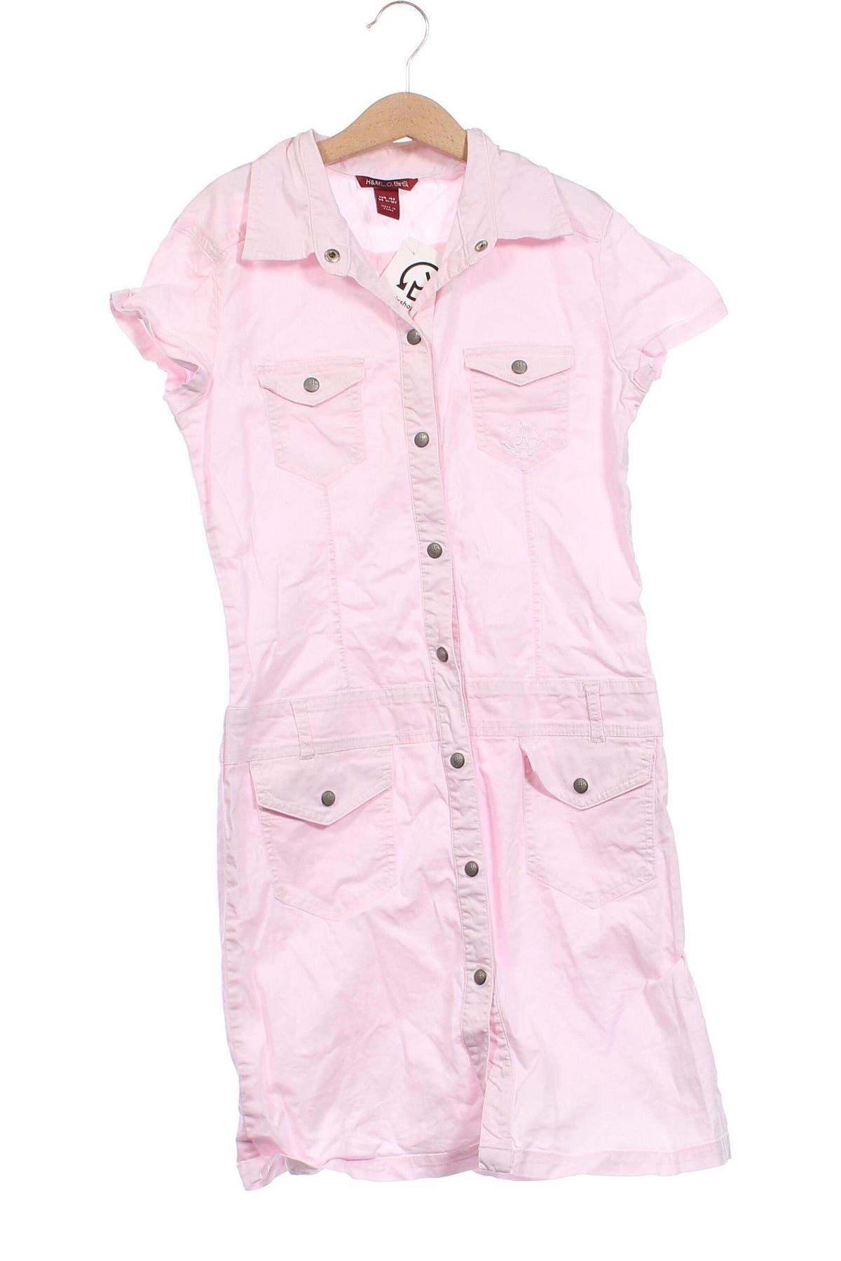Kinderkleid H&M L.O.G.G., Größe 10-11y/ 146-152 cm, Farbe Rosa, Preis € 8,51