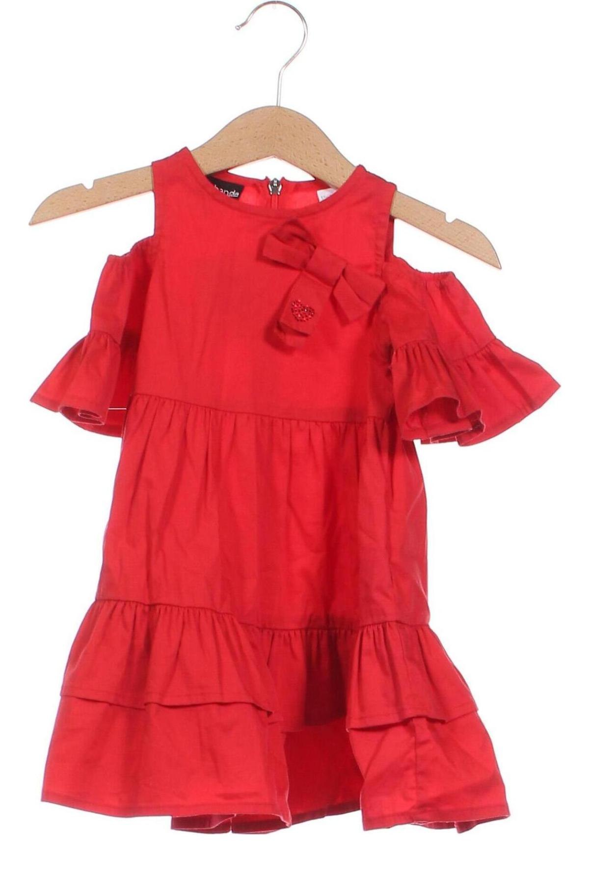 Dziecięca sukienka Sarabanda, Rozmiar 12-18m/ 80-86 cm, Kolor Czerwony, Cena 134,34 zł