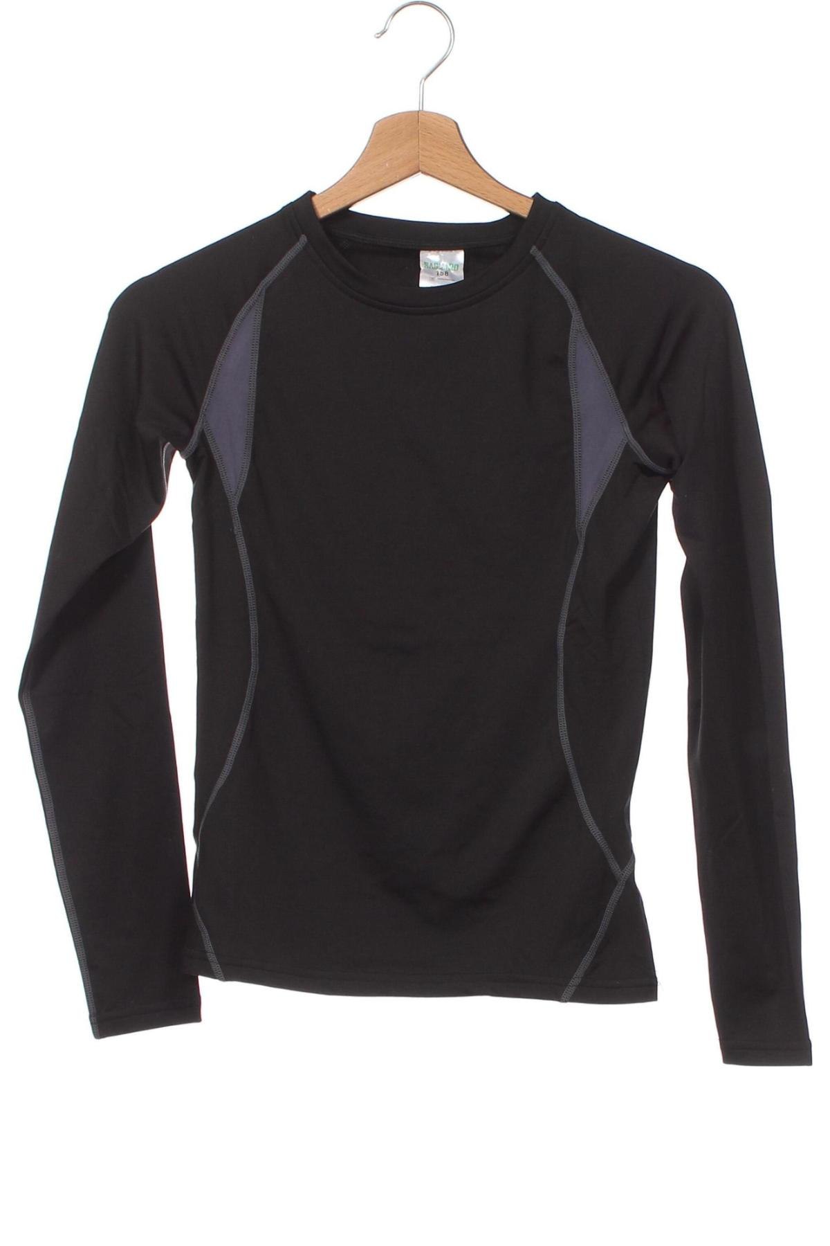 Детска спортна блуза, Размер 11-12y/ 152-158 см, Цвят Черен, Цена 7,02 лв.