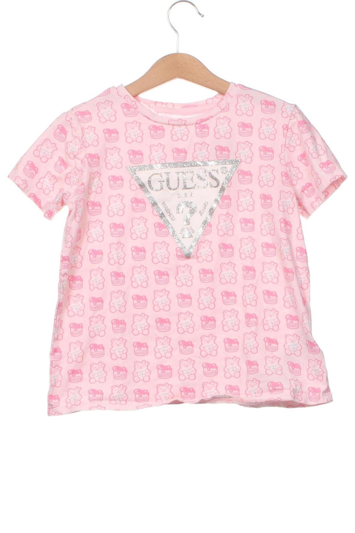 Detské tričko Guess, Veľkosť 6-7y/ 122-128 cm, Farba Ružová, Cena  25,73 €