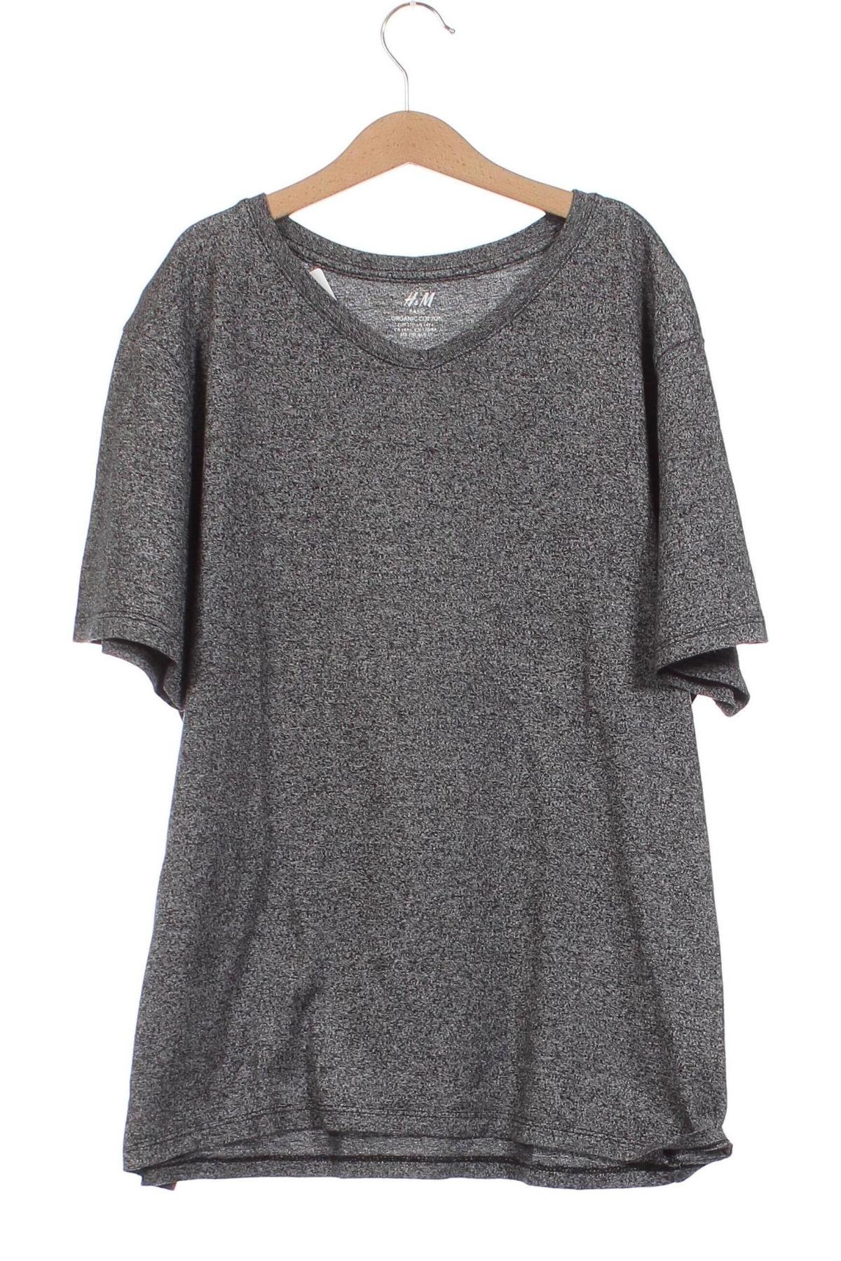 Kinder T-Shirt H&M, Größe 14-15y/ 168-170 cm, Farbe Grau, Preis 7,38 €