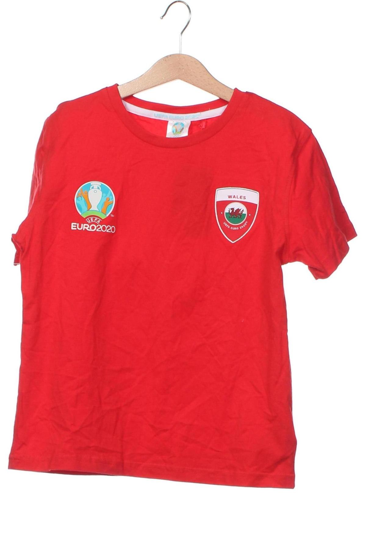 Детска тениска Uefa, Размер 10-11y/ 146-152 см, Цвят Червен, Цена 29,00 лв.