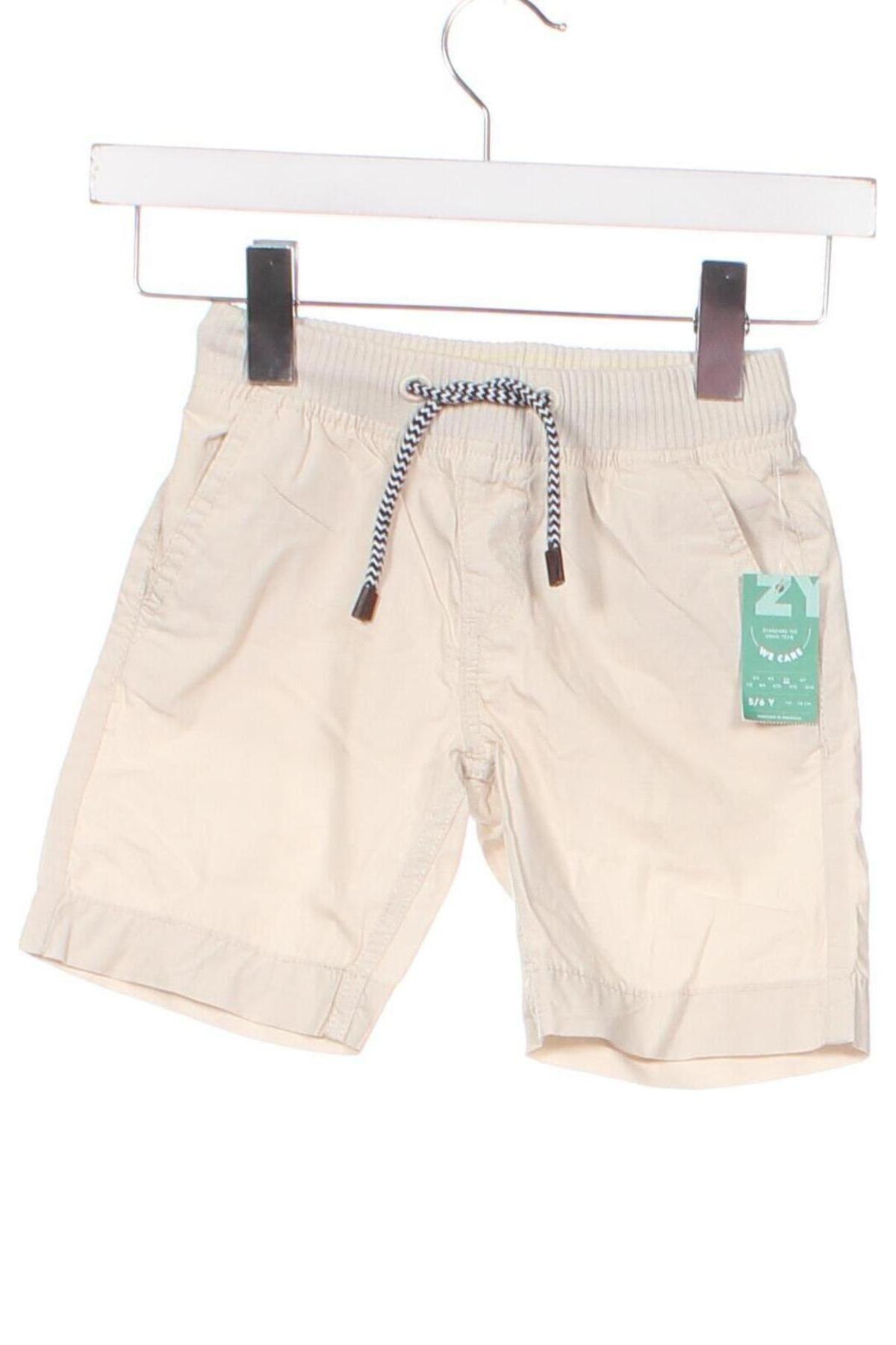 Παιδικό κοντό παντελόνι ZY kids, Μέγεθος 4-5y/ 110-116 εκ., Χρώμα  Μπέζ, Τιμή 25,26 €