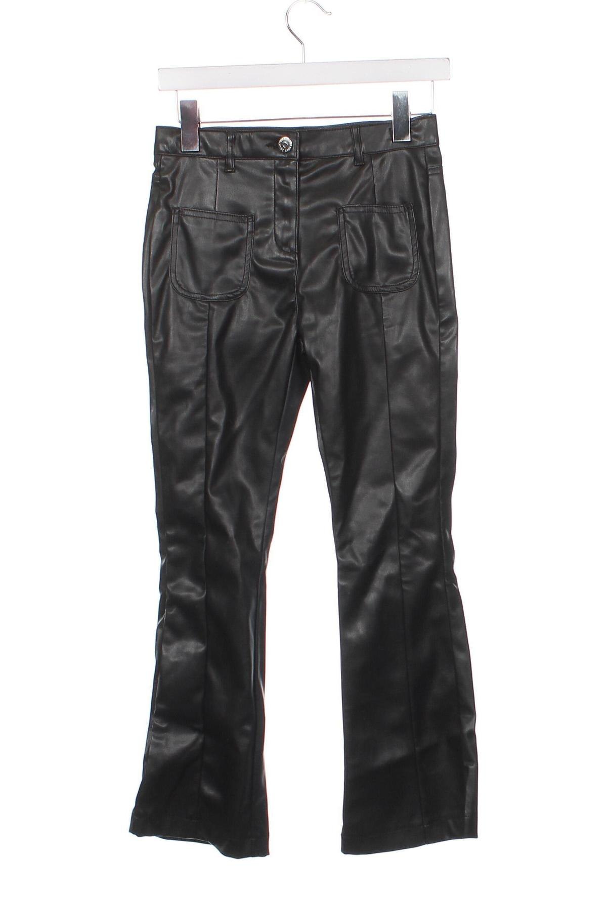 Pantaloni din piele, de copii, Mărime 10-11y/ 146-152 cm, Culoare Negru, Preț 21,32 Lei