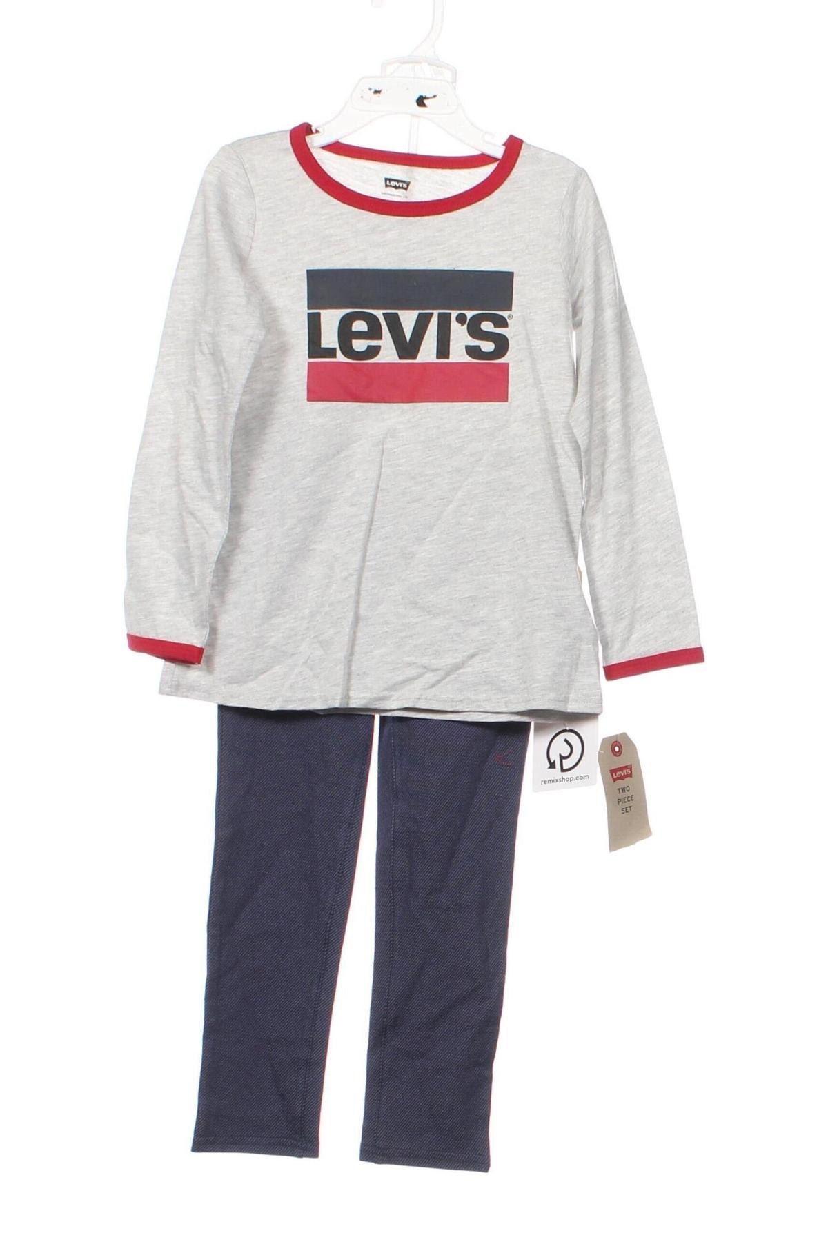 Детски комплект Levi's, Размер 4-5y/ 110-116 см, Цвят Многоцветен, Цена 119,00 лв.