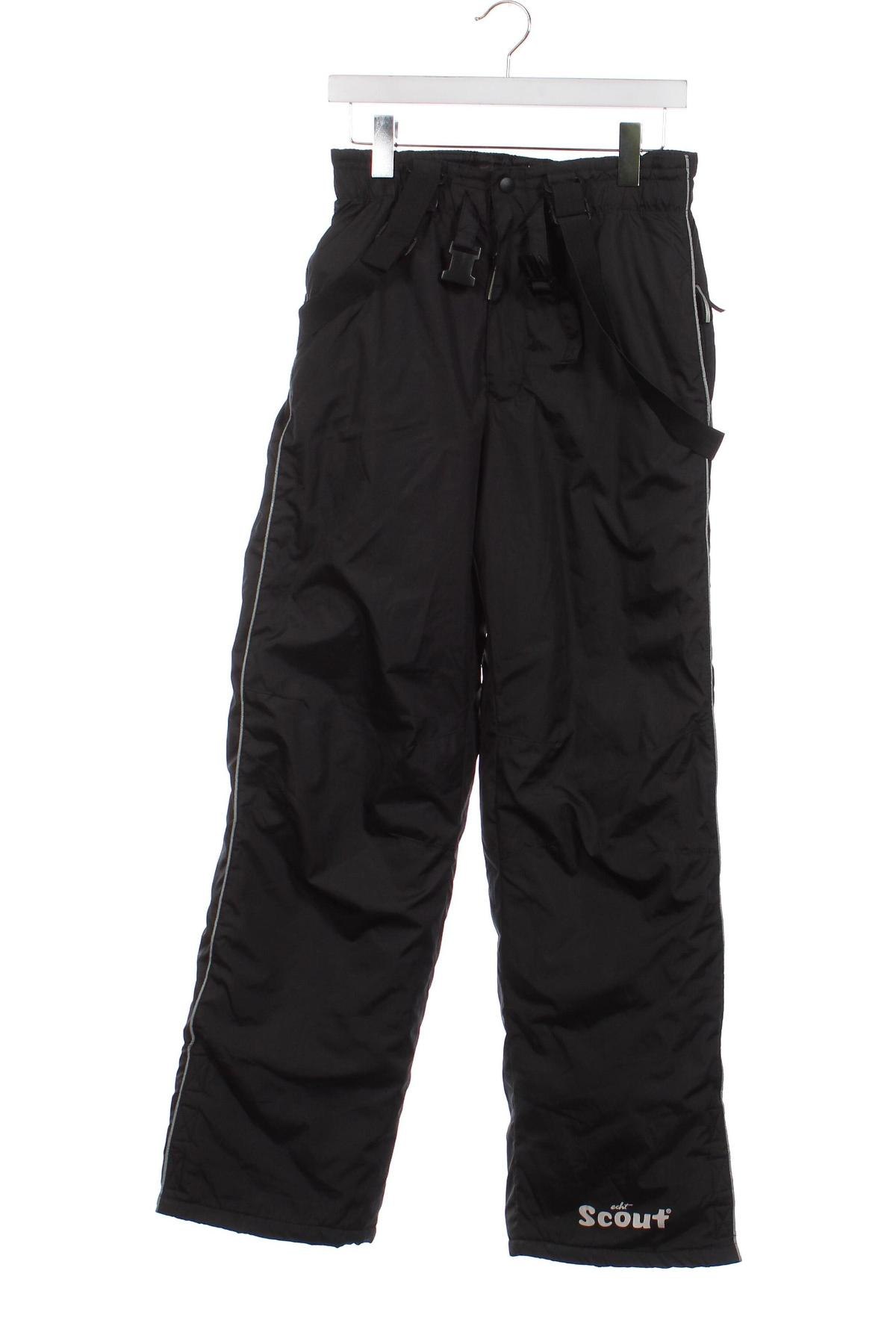 Pantaloni pentru copii pentru sporturi de iarnă Scout, Mărime 13-14y/ 164-168 cm, Culoare Negru, Preț 60,69 Lei