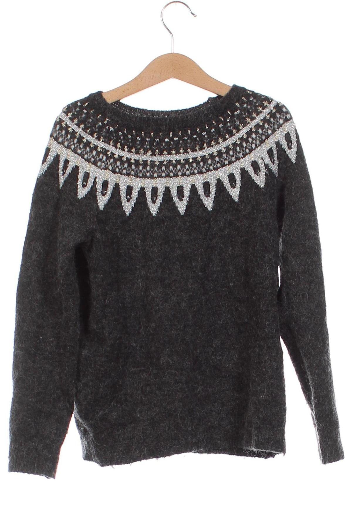 Детски пуловер H&M, Размер 8-9y/ 134-140 см, Цвят Сив, Цена 5,76 лв.