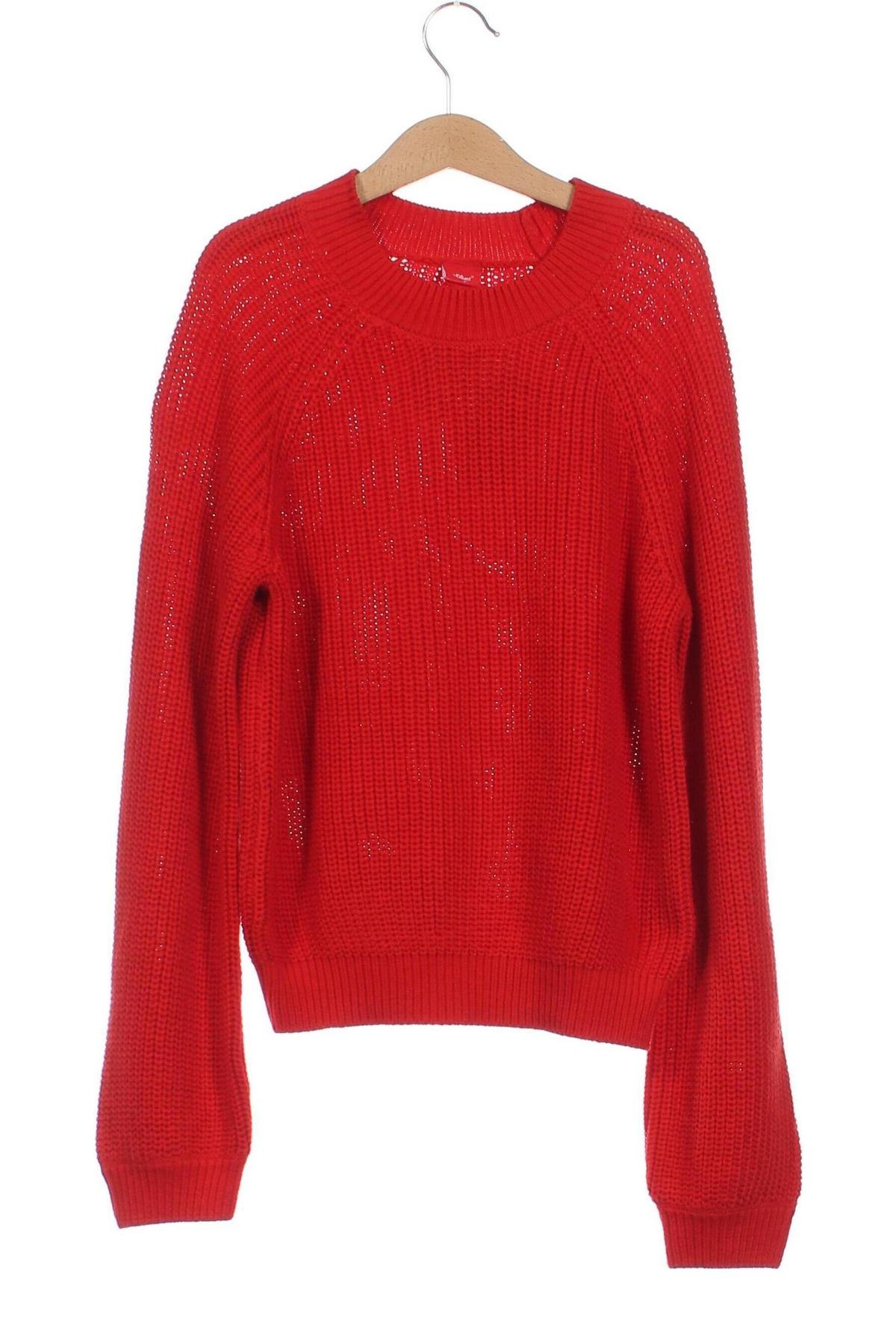 Детски пуловер S.Oliver, Размер 11-12y/ 152-158 см, Цвят Червен, Цена 14,49 лв.