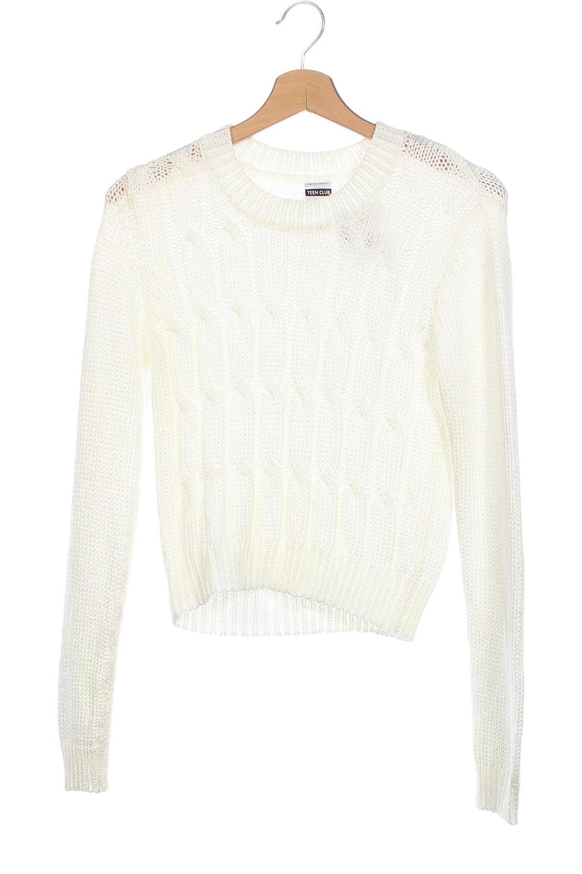Детски пуловер Teen Club, Размер 12-13y/ 158-164 см, Цвят Бял, Цена 21,00 лв.