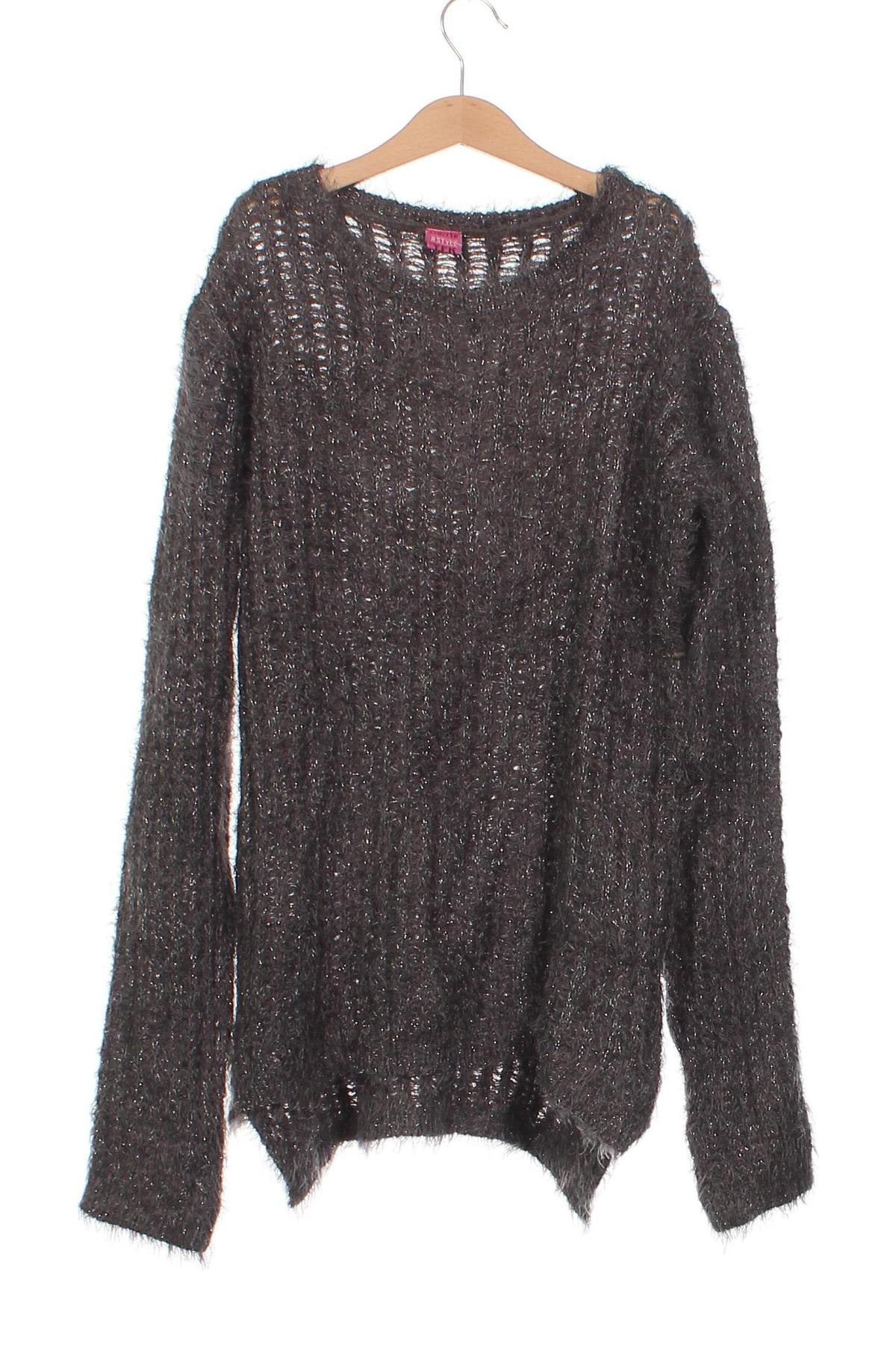 Παιδικό πουλόβερ Y.F.K., Μέγεθος 15-18y/ 170-176 εκ., Χρώμα Γκρί, Τιμή 7,10 €
