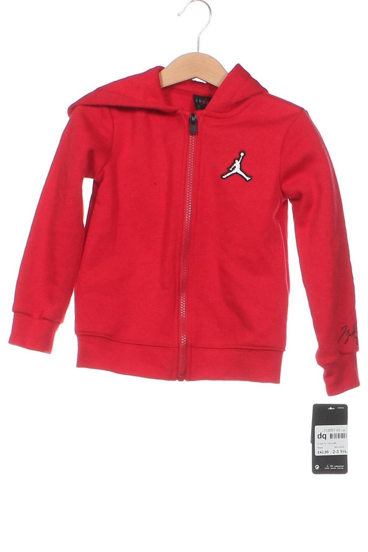 Dziecięca bluza Air Jordan Nike, Rozmiar 18-24m/ 86-98 cm, Kolor Czerwony, Cena 237,49 zł