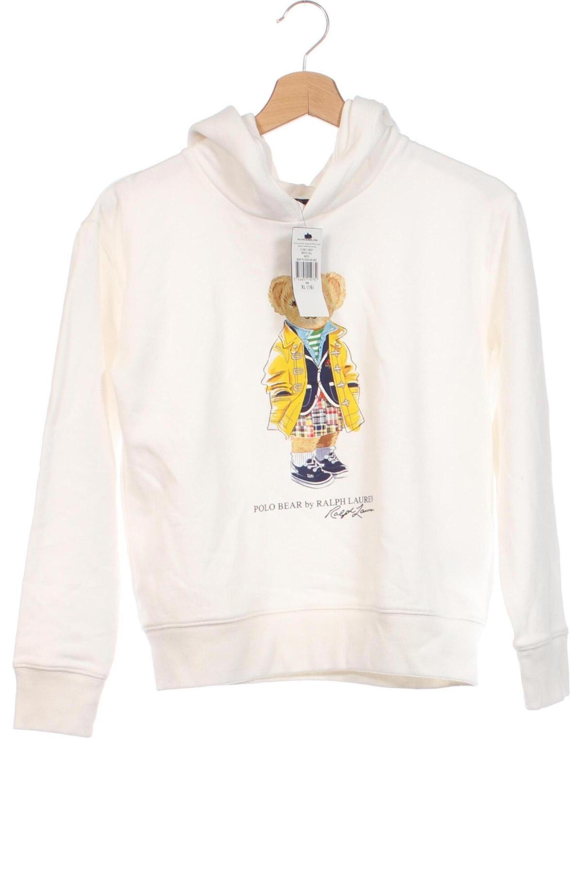 Dziecięca bluza Polo By Ralph Lauren, Rozmiar 10-11y/ 146-152 cm, Kolor Biały, Cena 450,46 zł