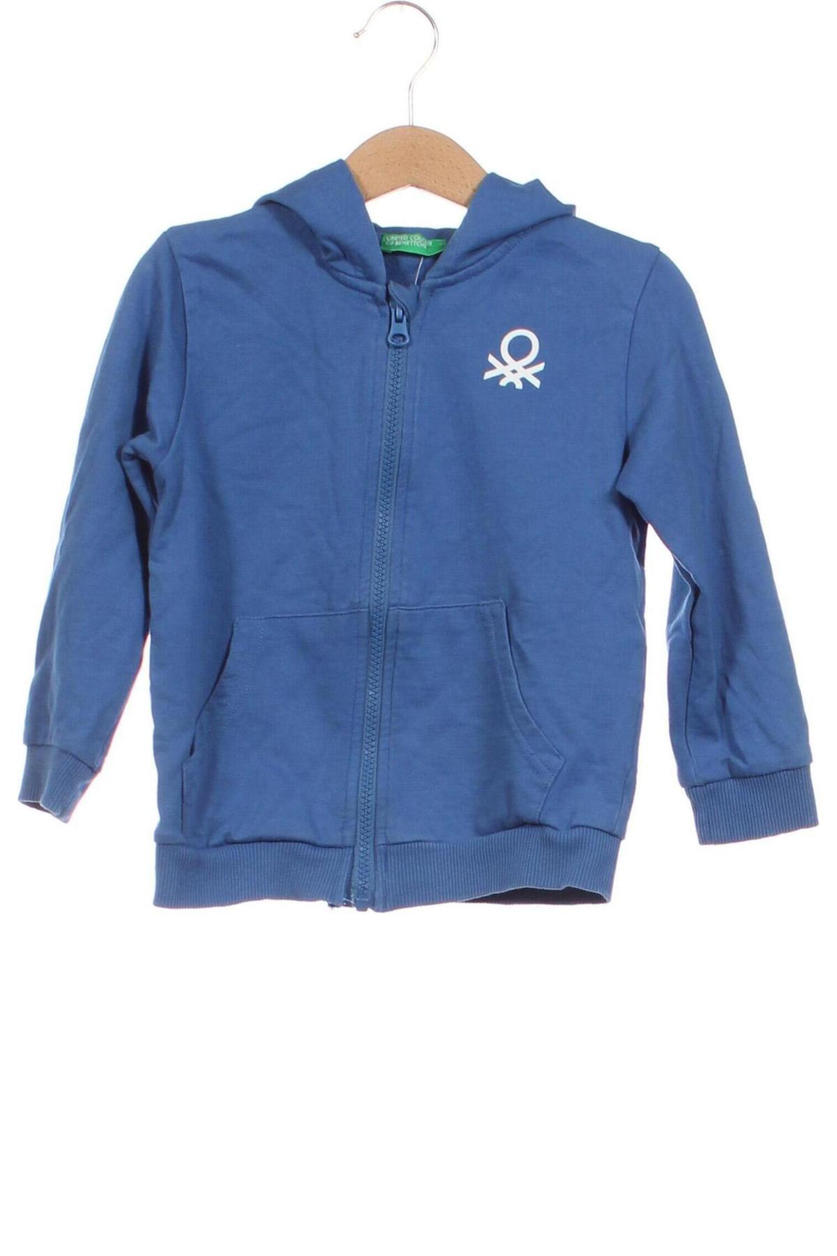 Gyerek sweatshirt United Colors Of Benetton, Méret 2-3y / 98-104 cm, Szín Kék, Ár 9 472 Ft
