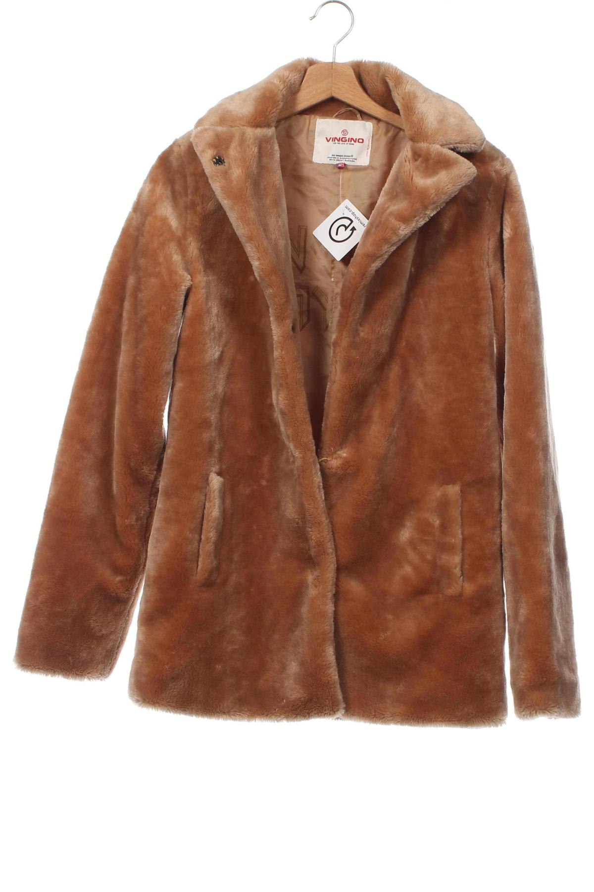 Детско палто Vingino, Размер 15-18y/ 170-176 см, Цвят Бежов, Цена 17,48 лв.