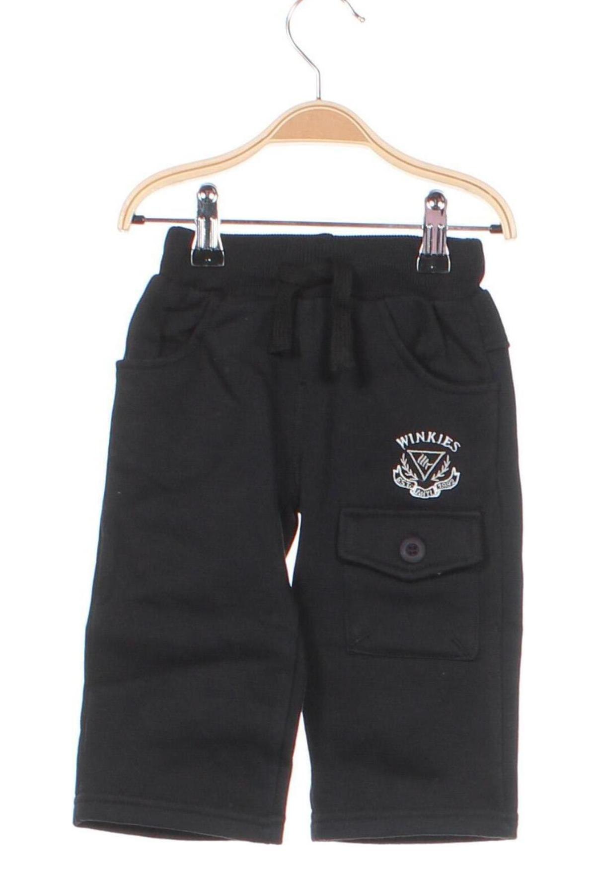 Pantaloni de trening, pentru copii, Mărime 9-12m/ 74-80 cm, Culoare Negru, Preț 28,74 Lei
