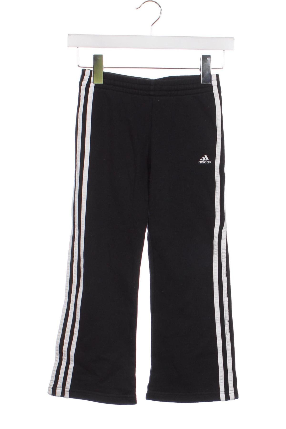 Kinder Sporthose Adidas, Größe 6-7y/ 122-128 cm, Farbe Schwarz, Preis 22,27 €