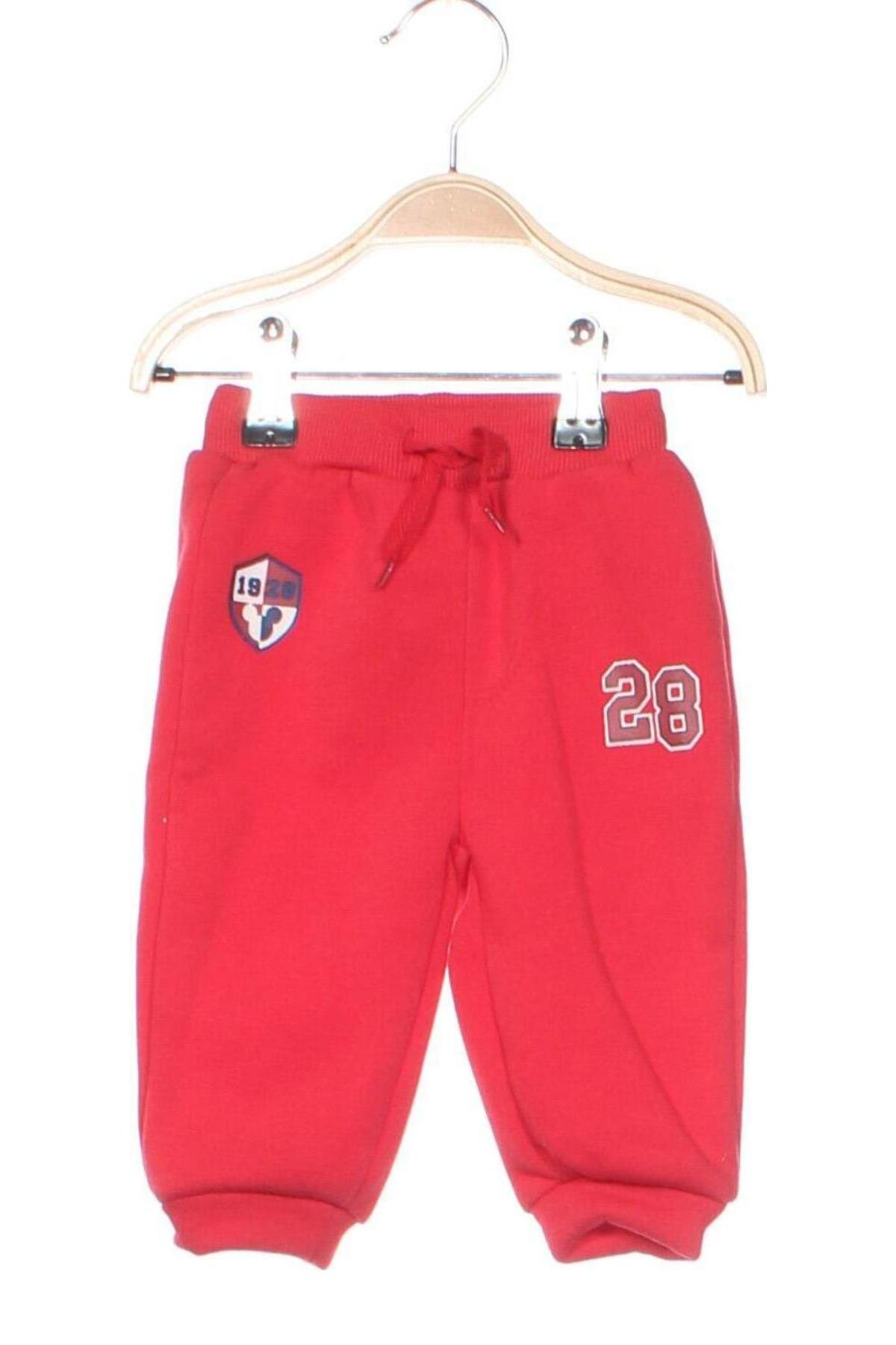Pantaloni de trening, pentru copii Disney, Mărime 6-9m/ 68-74 cm, Culoare Roșu, Preț 27,71 Lei