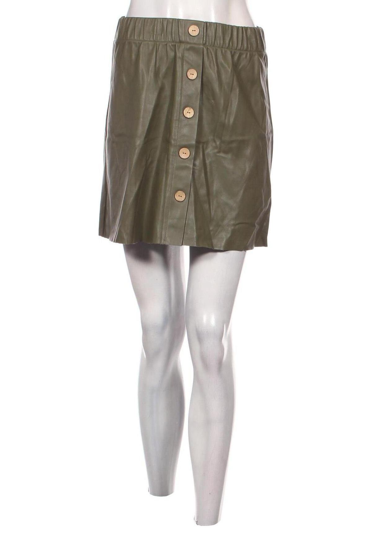 Kožená sukně  Reserved, Velikost S, Barva Zelená, Cena  74,00 Kč
