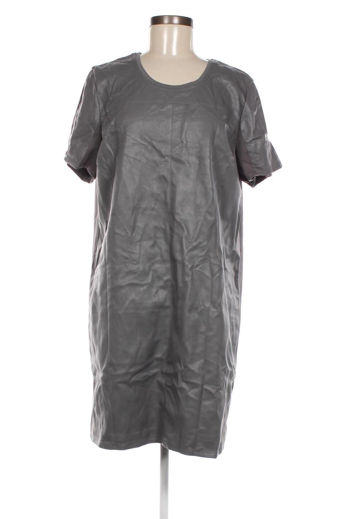 Lederkleid Kiabi, Größe XL, Farbe Grau, Preis 13,32 €