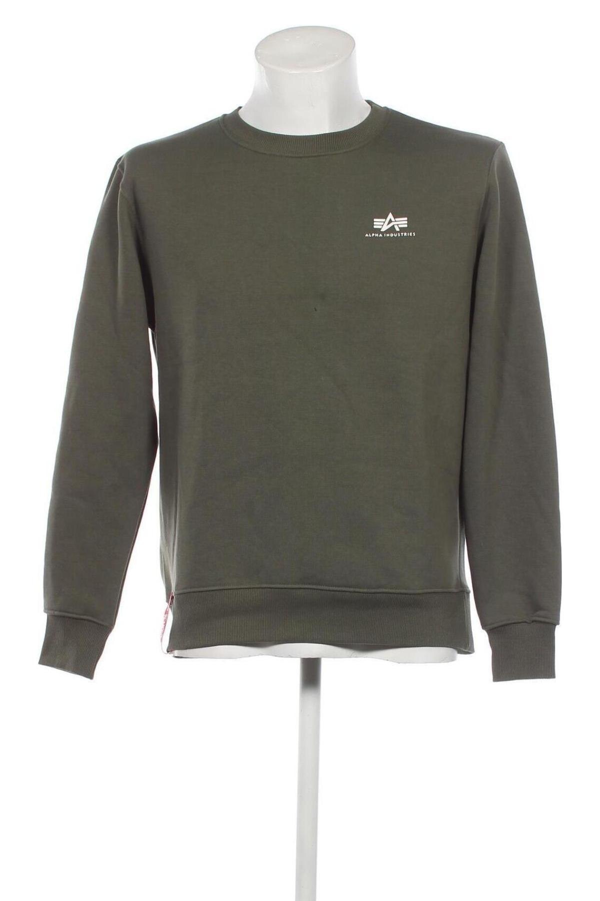 Herren Shirt Alpha Industries, Größe M, Farbe Grün, Preis 42,59 €