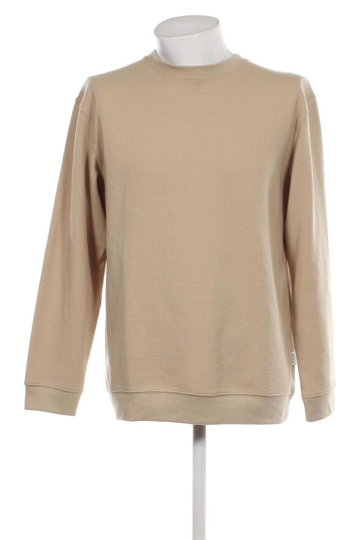 Ανδρική μπλούζα Selected Homme, Μέγεθος L, Χρώμα  Μπέζ, Τιμή 16,98 €