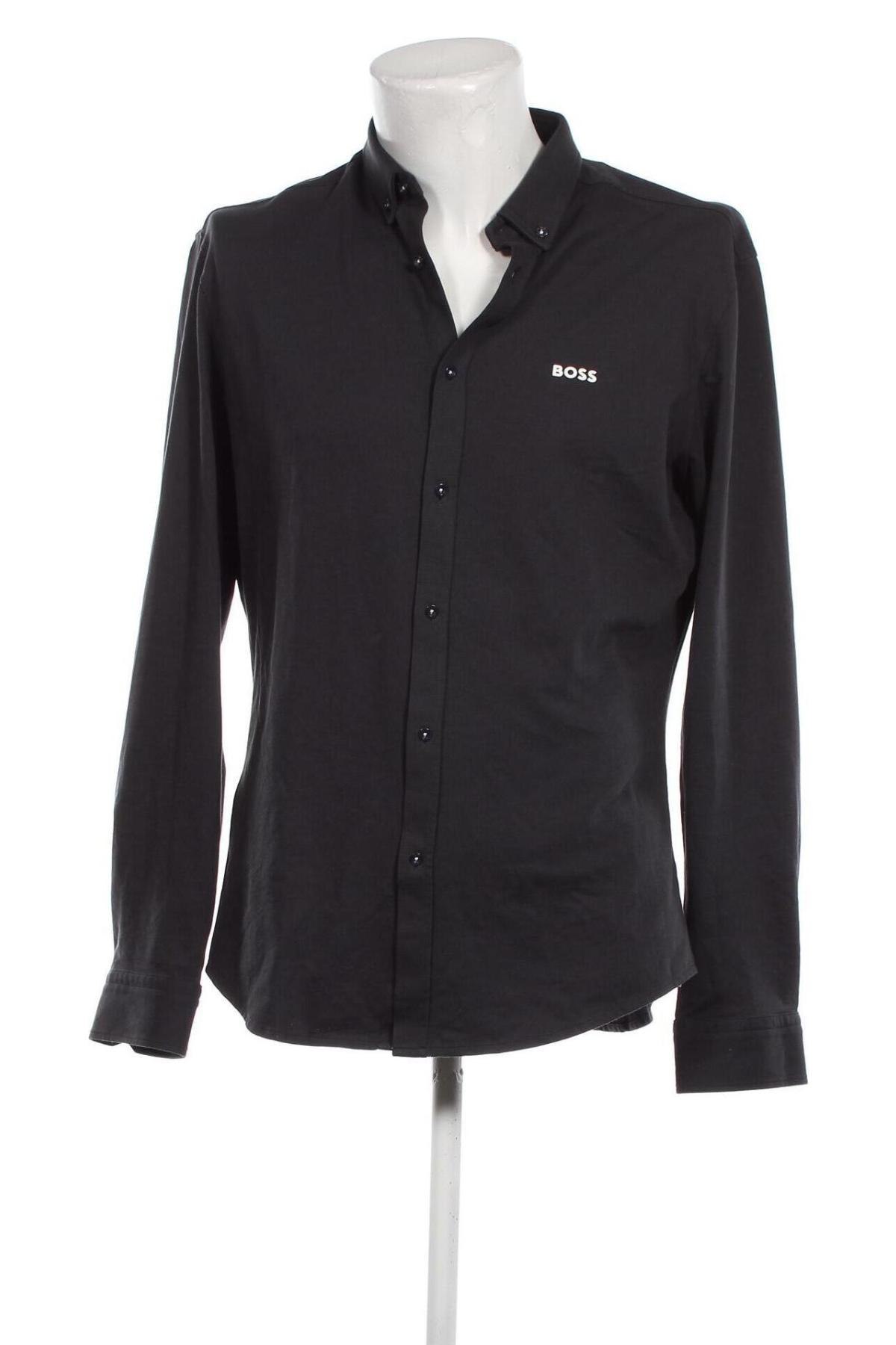 Ανδρικό πουκάμισο BOSS, Μέγεθος L, Χρώμα Μπλέ, Τιμή 102,58 €