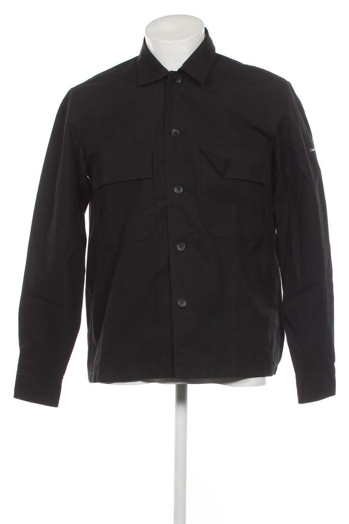 Herrenhemd Calvin Klein, Größe M, Farbe Schwarz, Preis 47,55 €