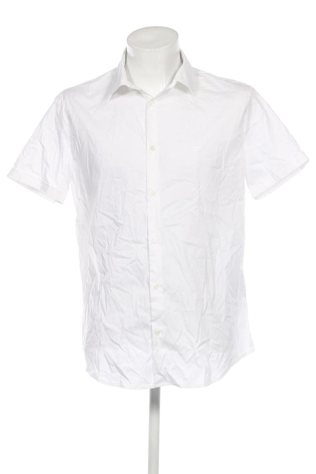 Ανδρικό πουκάμισο Emporio Armani, Μέγεθος XXL, Χρώμα Λευκό, Τιμή 40,00 €