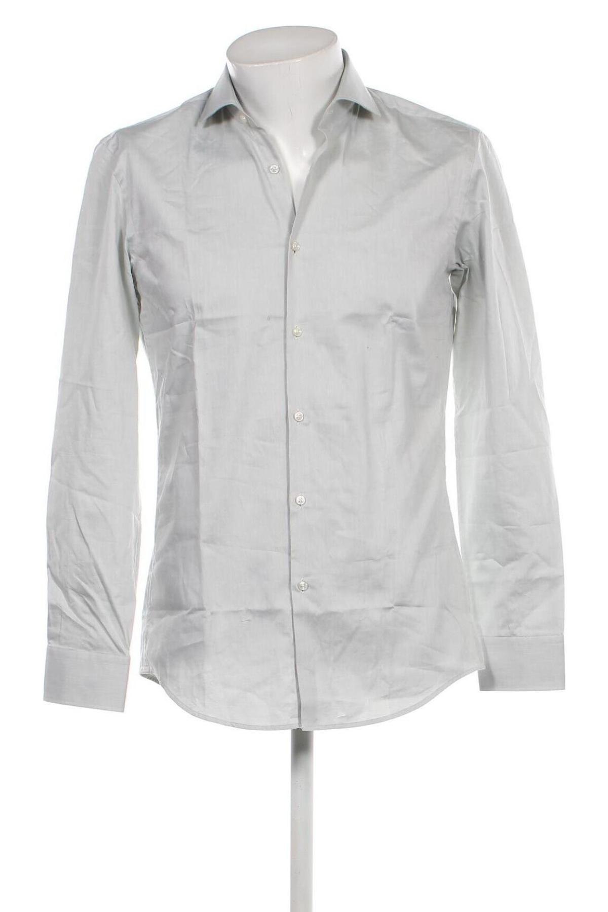 Ανδρικό πουκάμισο Hugo Boss, Μέγεθος M, Χρώμα Γκρί, Τιμή 91,30 €