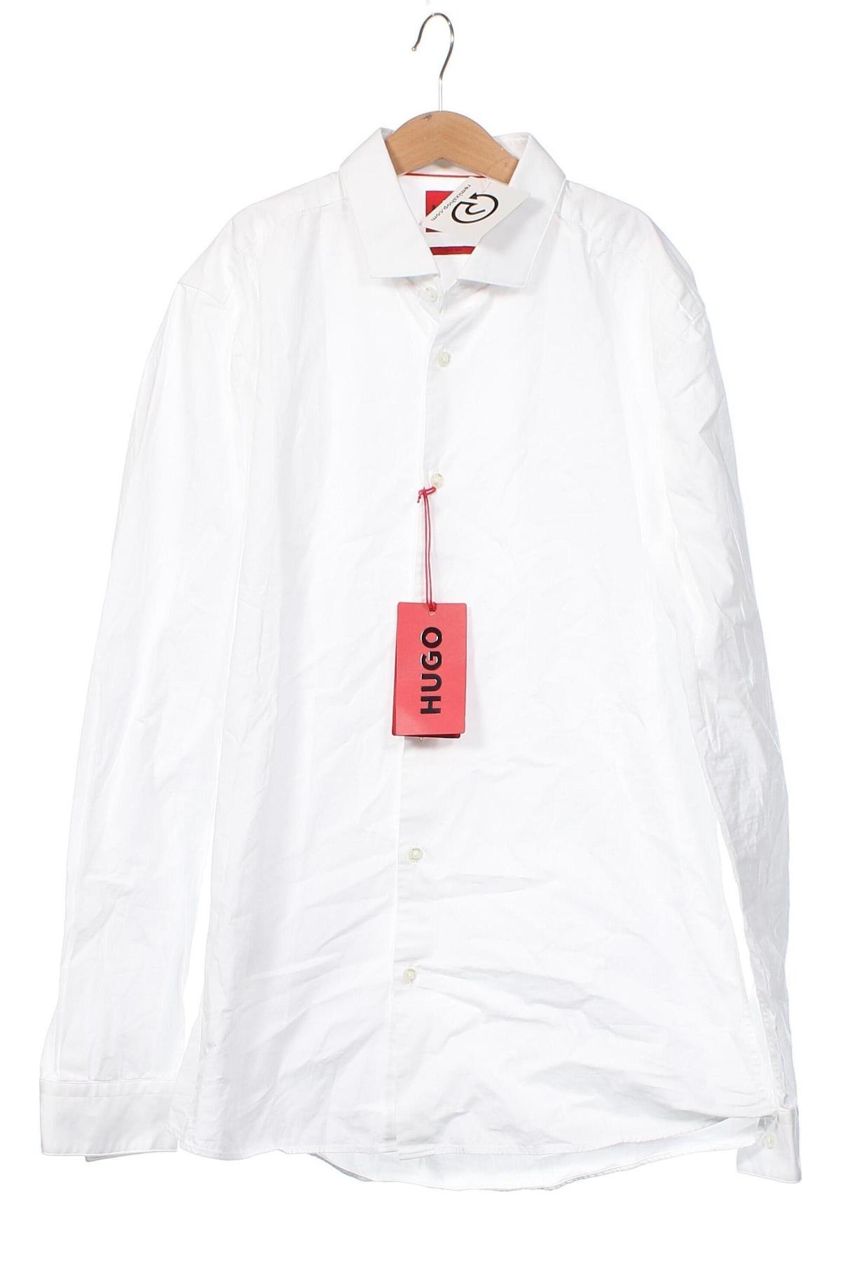 Ανδρικό πουκάμισο Hugo Boss, Μέγεθος M, Χρώμα Λευκό, Τιμή 72,83 €