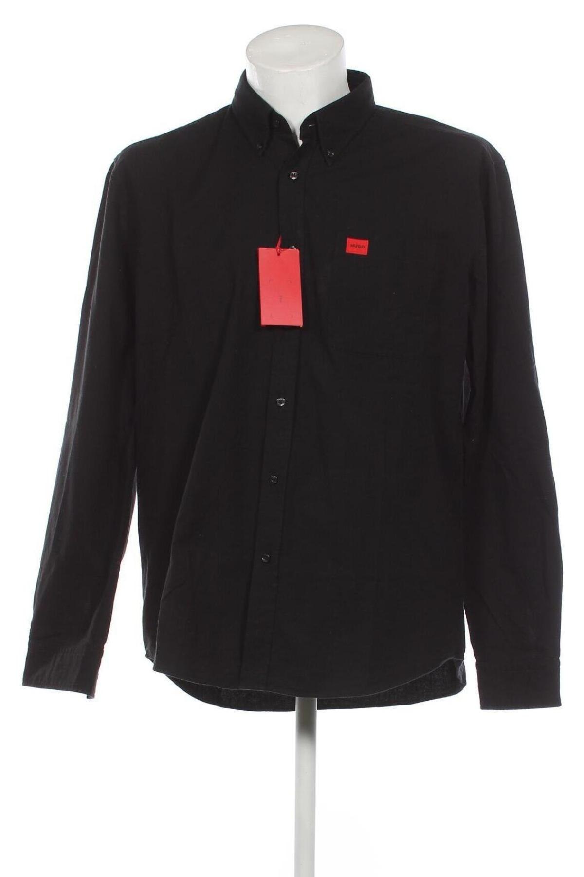 Мъжка риза Hugo Boss, Размер XXL, Цвят Черен, Цена 199,00 лв.