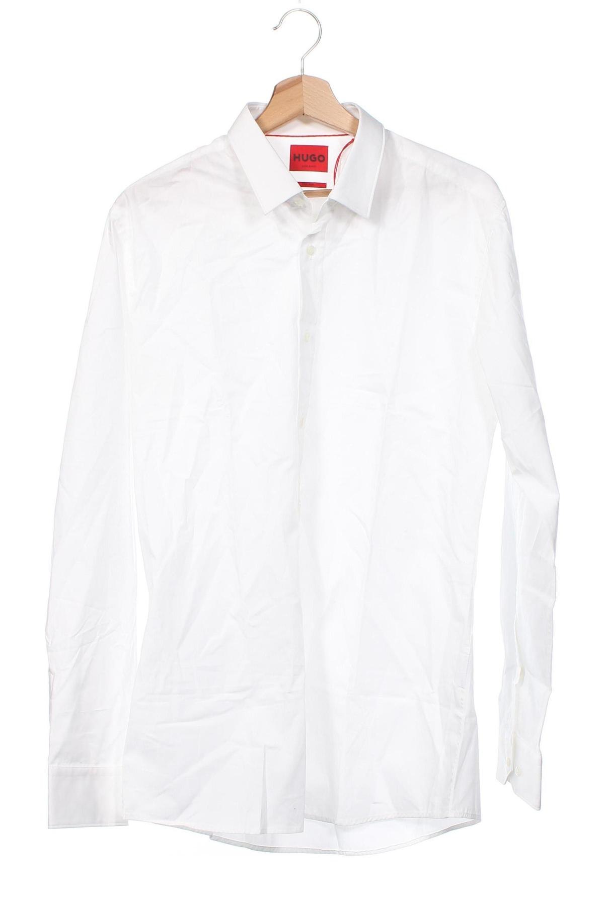 Ανδρικό πουκάμισο Hugo Boss, Μέγεθος L, Χρώμα Λευκό, Τιμή 82,06 €