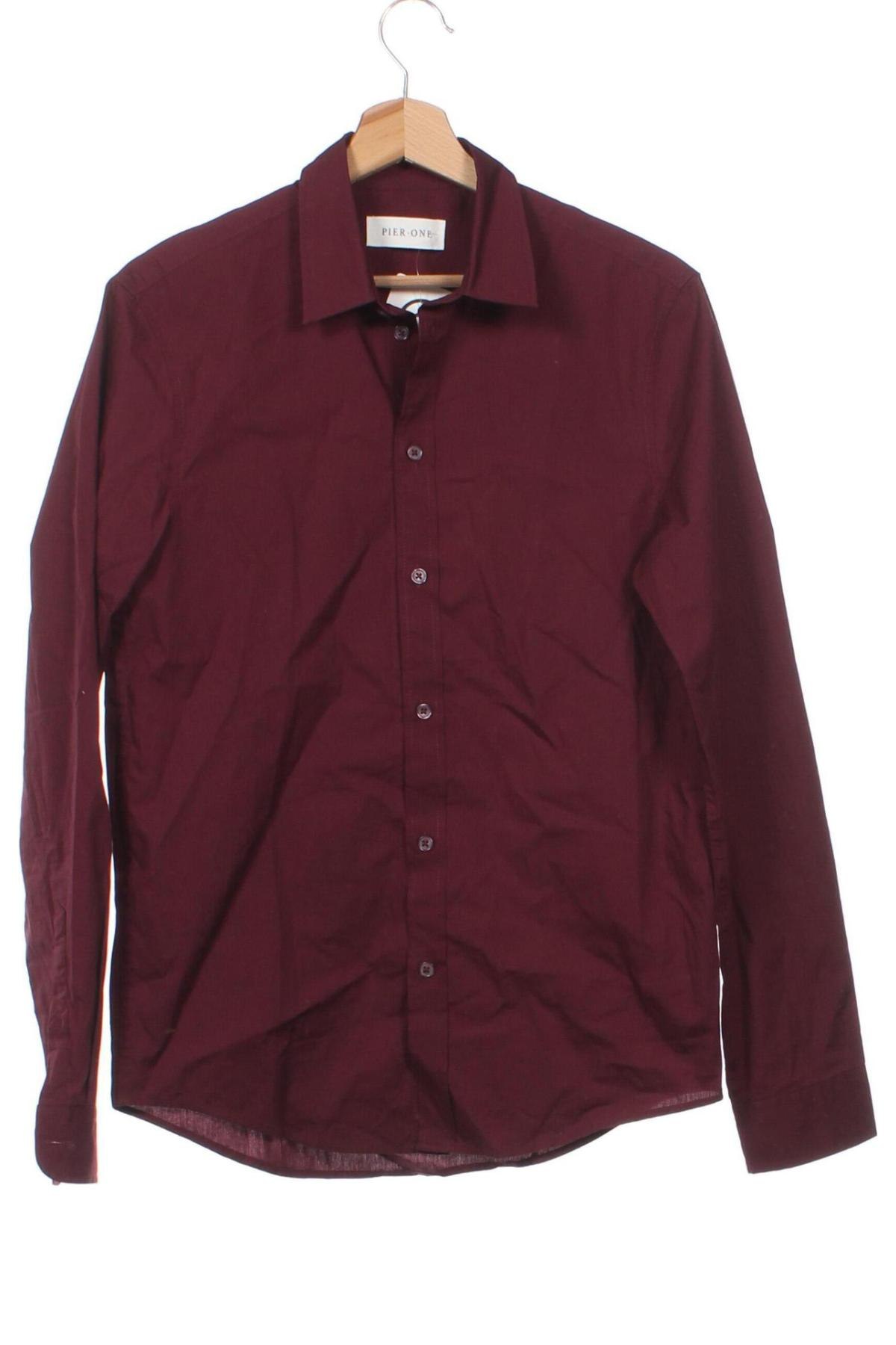 Ανδρικό πουκάμισο Pier One, Μέγεθος XS, Χρώμα Κόκκινο, Τιμή 8,77 €