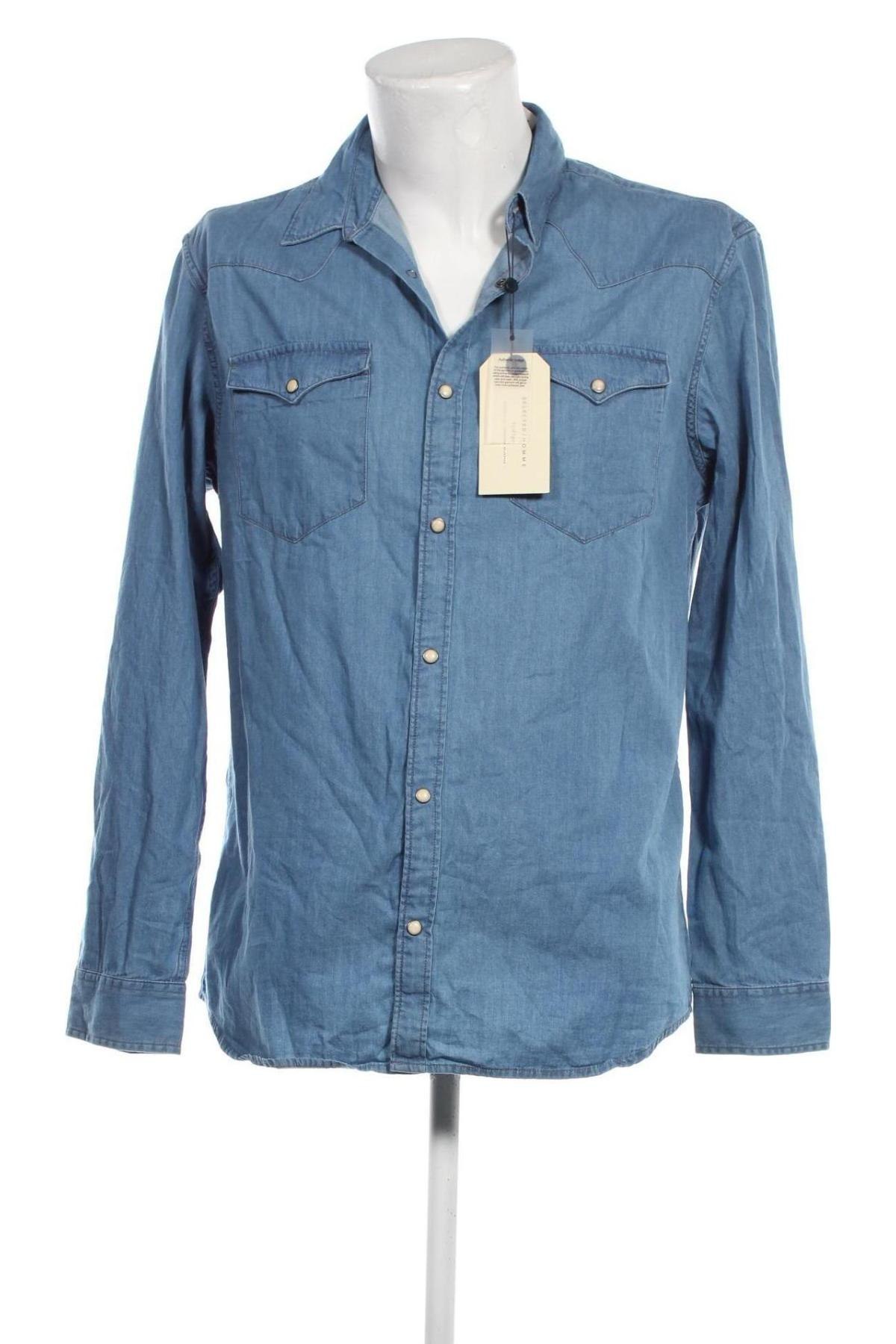 Herrenhemd Selected Homme, Größe XL, Farbe Blau, Preis 36,77 €