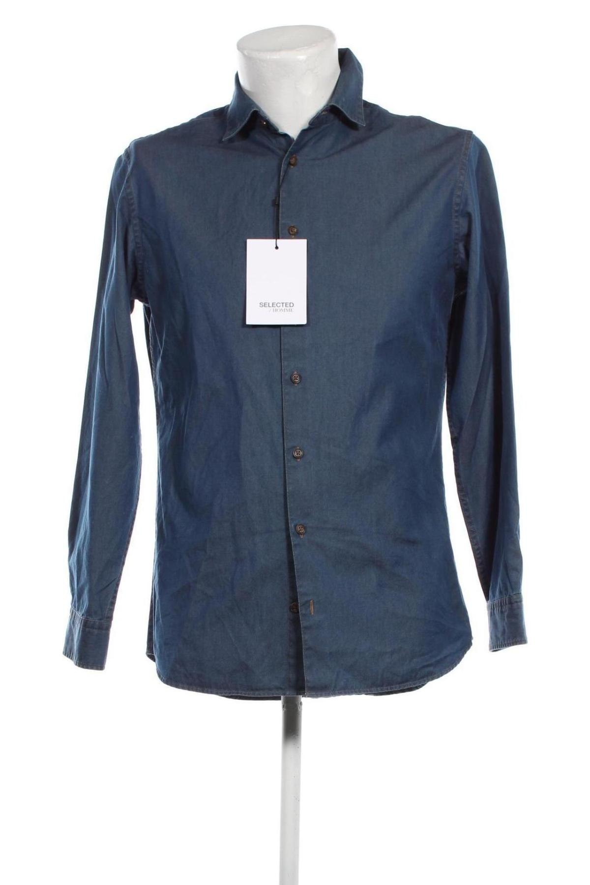 Pánska košeľa  Selected Homme, Veľkosť M, Farba Modrá, Cena  27,90 €