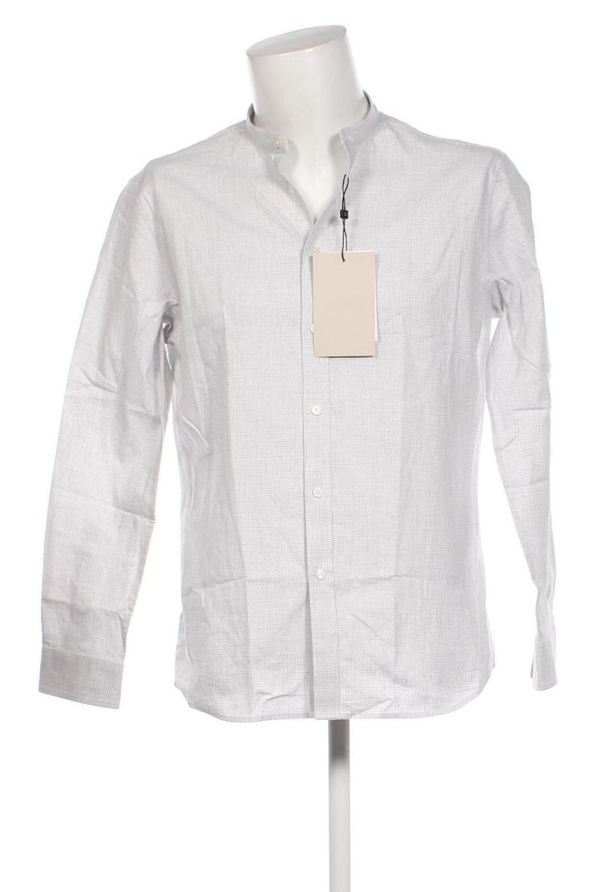 Мъжка риза Selected Homme, Размер M, Цвят Сив, Цена 82,00 лв.