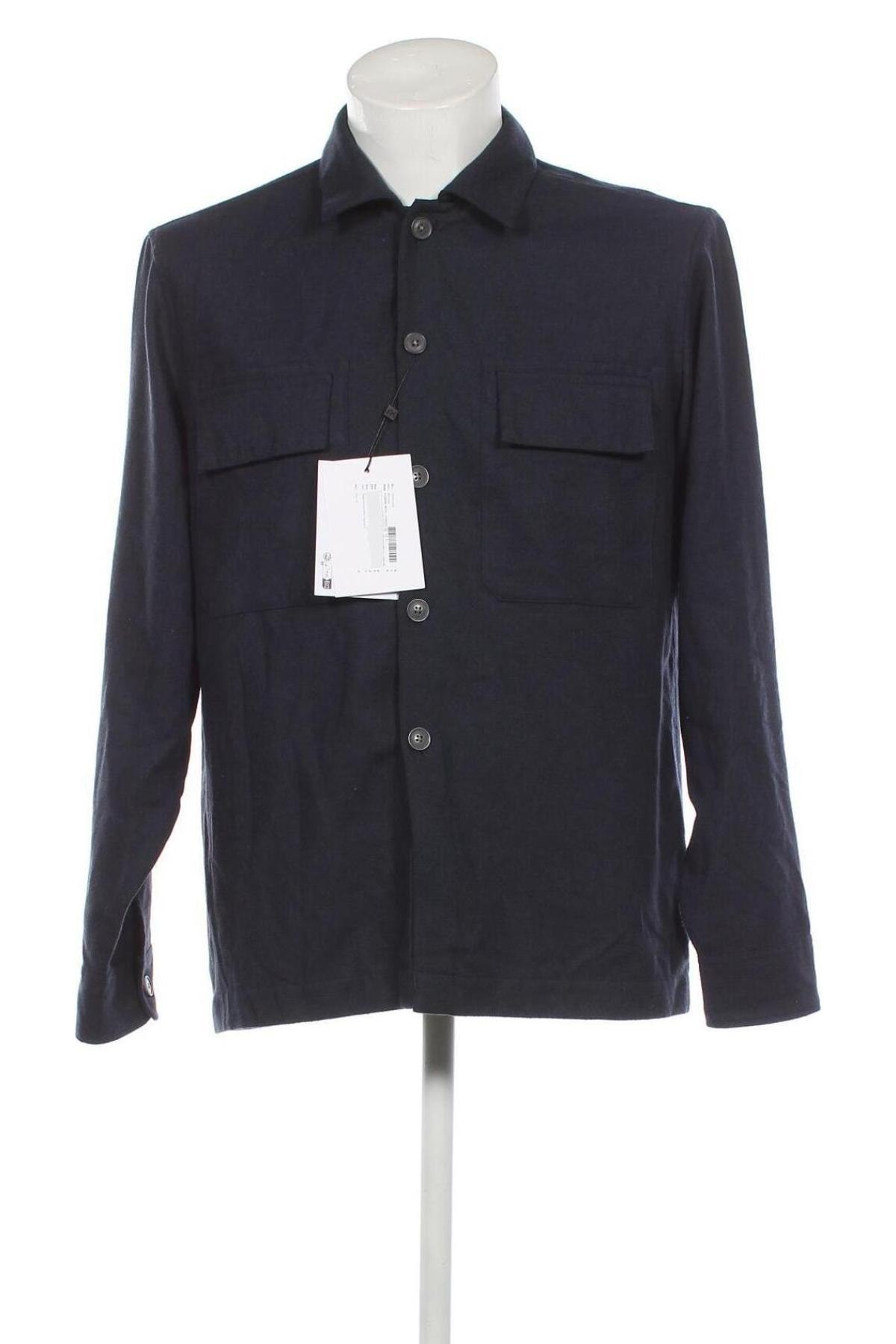 Ανδρικό πουκάμισο Selected Homme, Μέγεθος M, Χρώμα Μπλέ, Τιμή 7,61 €