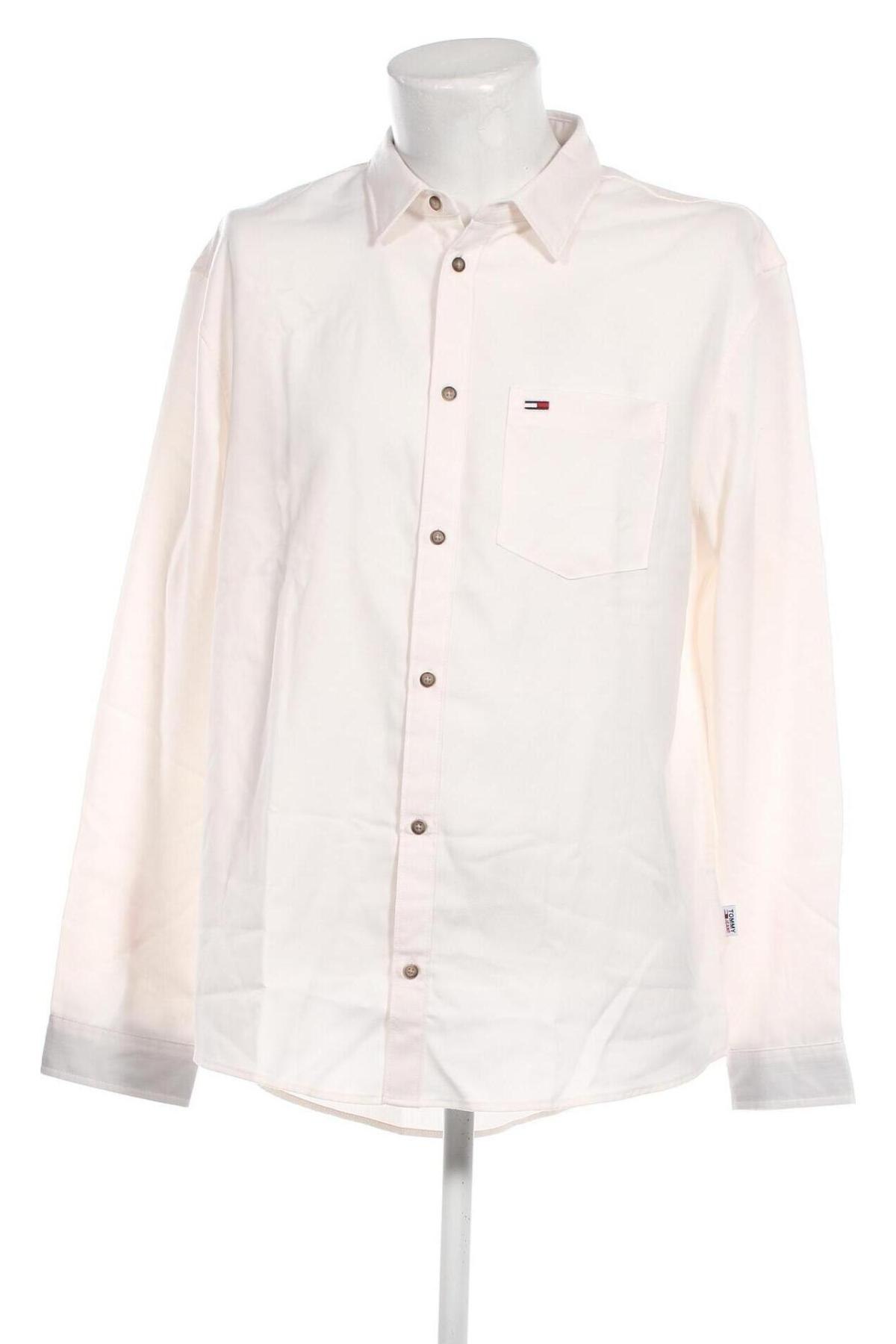 Ανδρικό πουκάμισο Tommy Jeans, Μέγεθος XXL, Χρώμα Λευκό, Τιμή 57,99 €