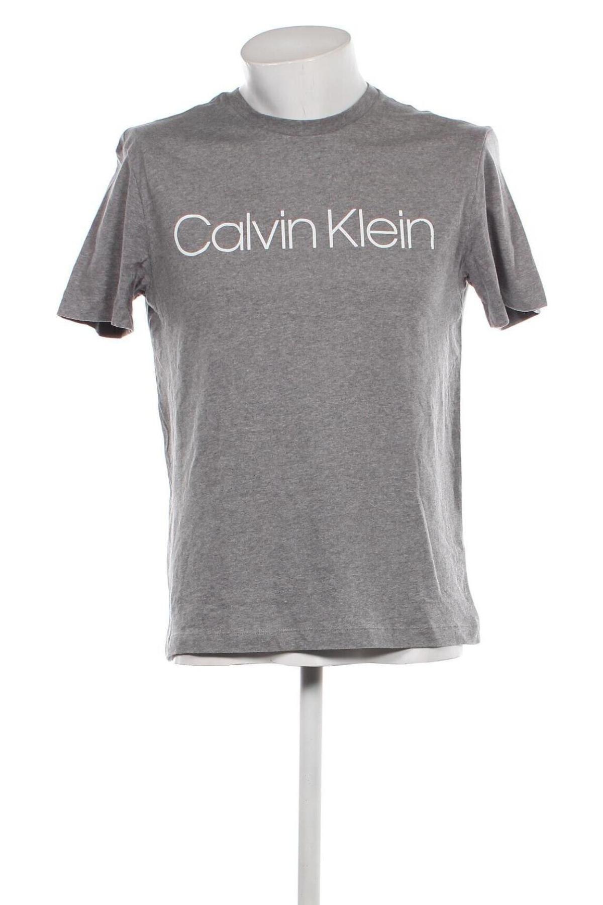 Мъжка тениска Calvin Klein, Размер M, Цвят Сив, Цена 38,00 лв.