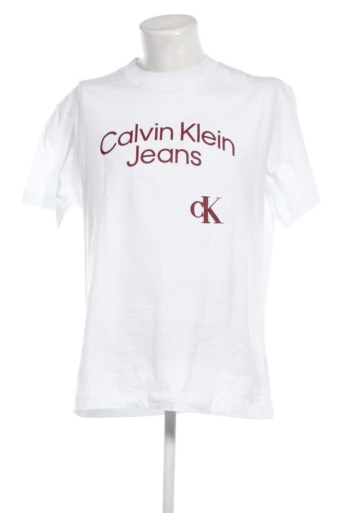 Férfi póló Calvin Klein Jeans, Méret L, Szín Fehér, Ár 12 938 Ft