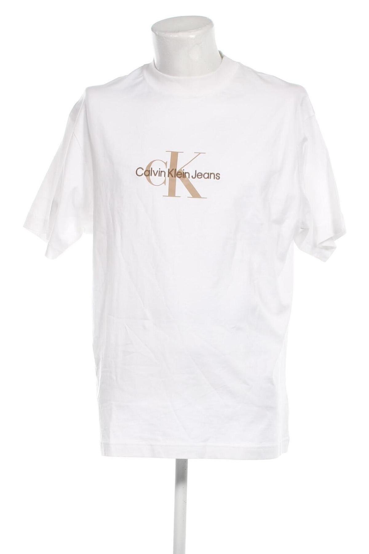 Pánske tričko  Calvin Klein Jeans, Veľkosť XL, Farba Biela, Cena  35,05 €