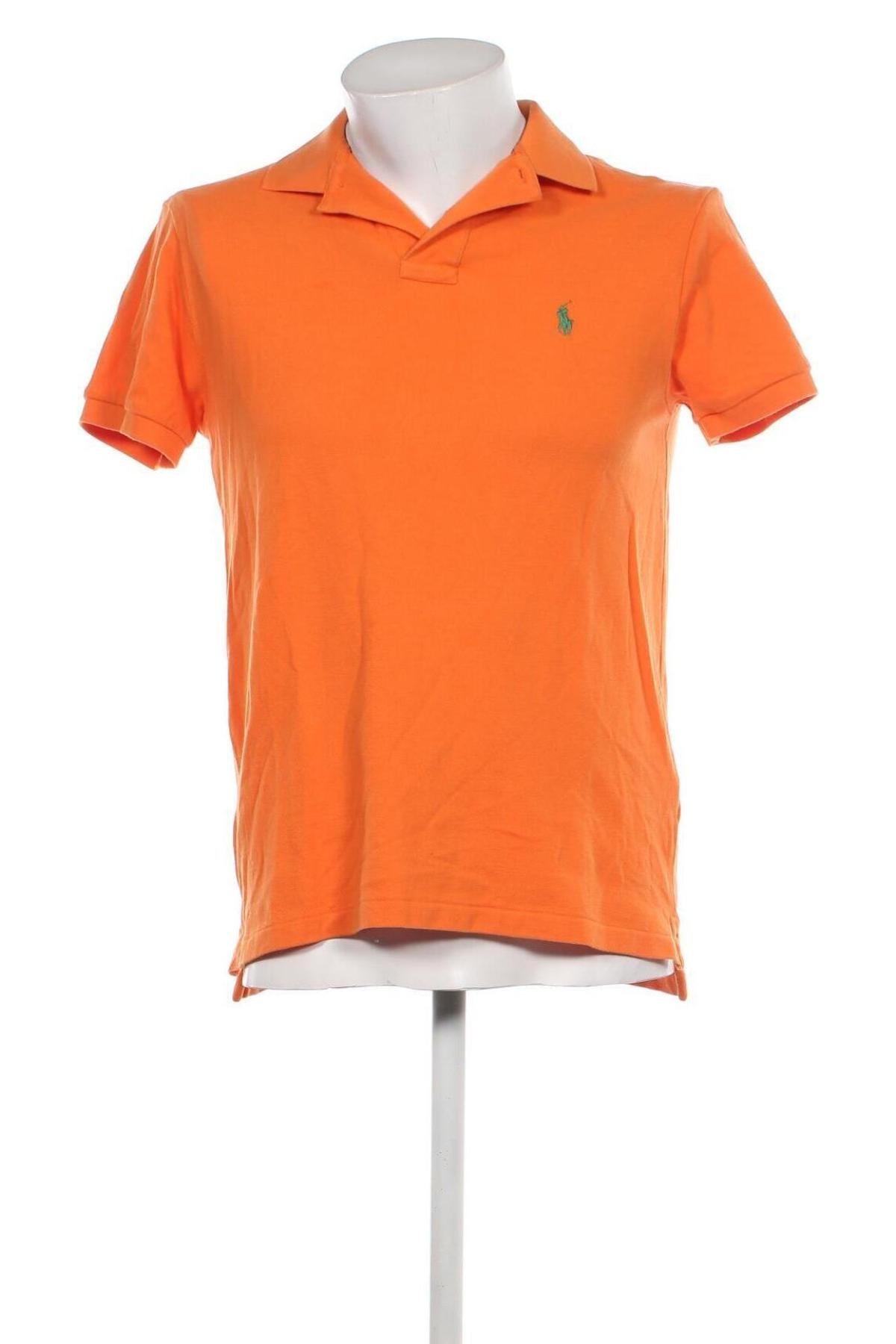Męski T-shirt Polo By Ralph Lauren, Rozmiar M, Kolor Pomarańczowy, Cena 362,50 zł
