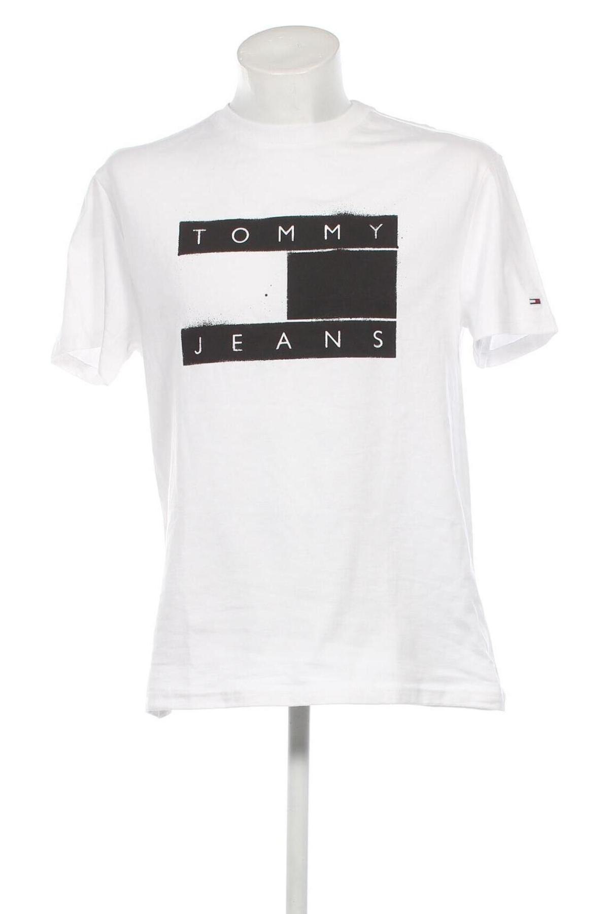 Férfi póló Tommy Jeans, Méret M, Szín Fehér, Ár 14 376 Ft