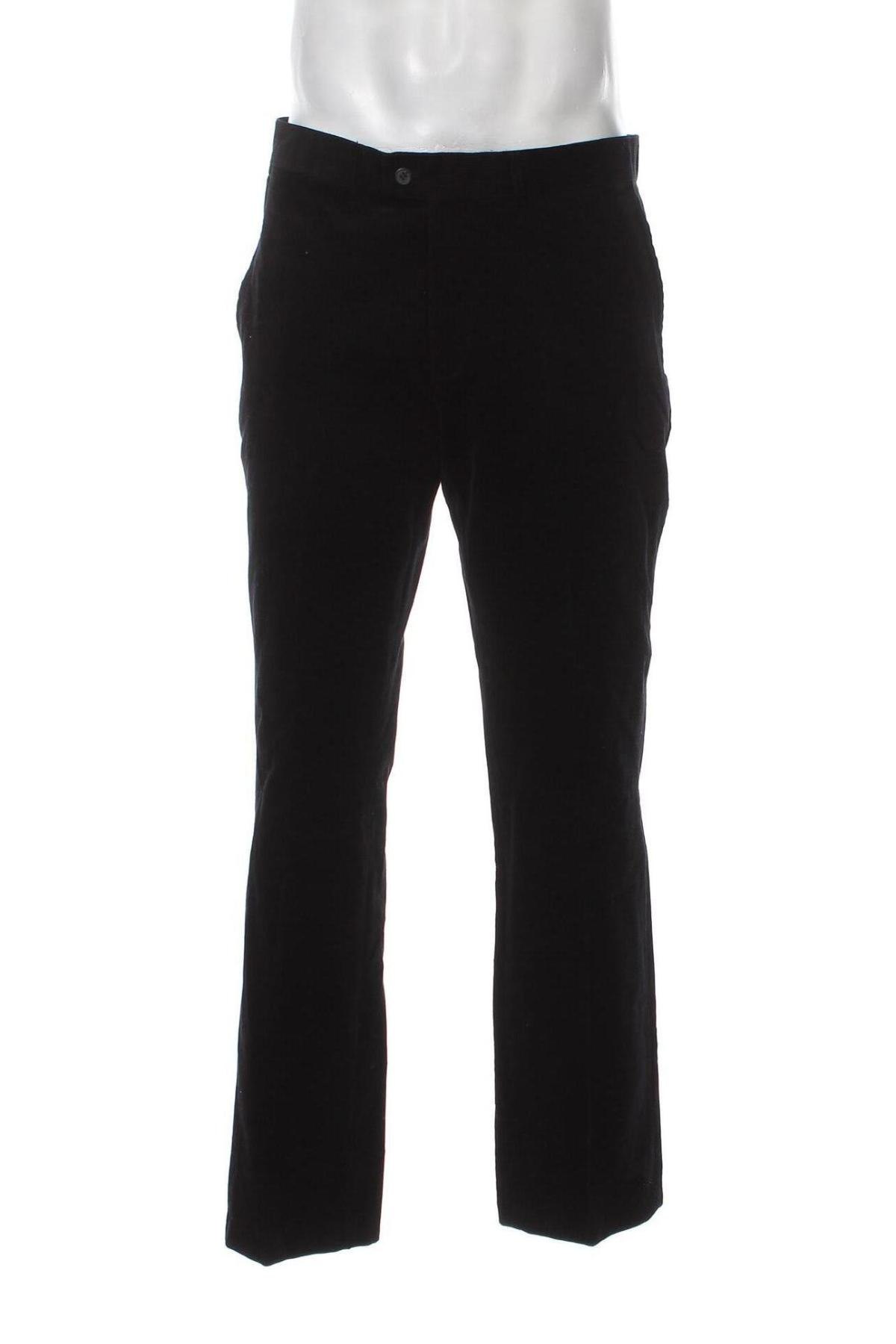 Ανδρικό κοτλέ παντελόνι Dressmann, Μέγεθος L, Χρώμα Μαύρο, Τιμή 4,30 €