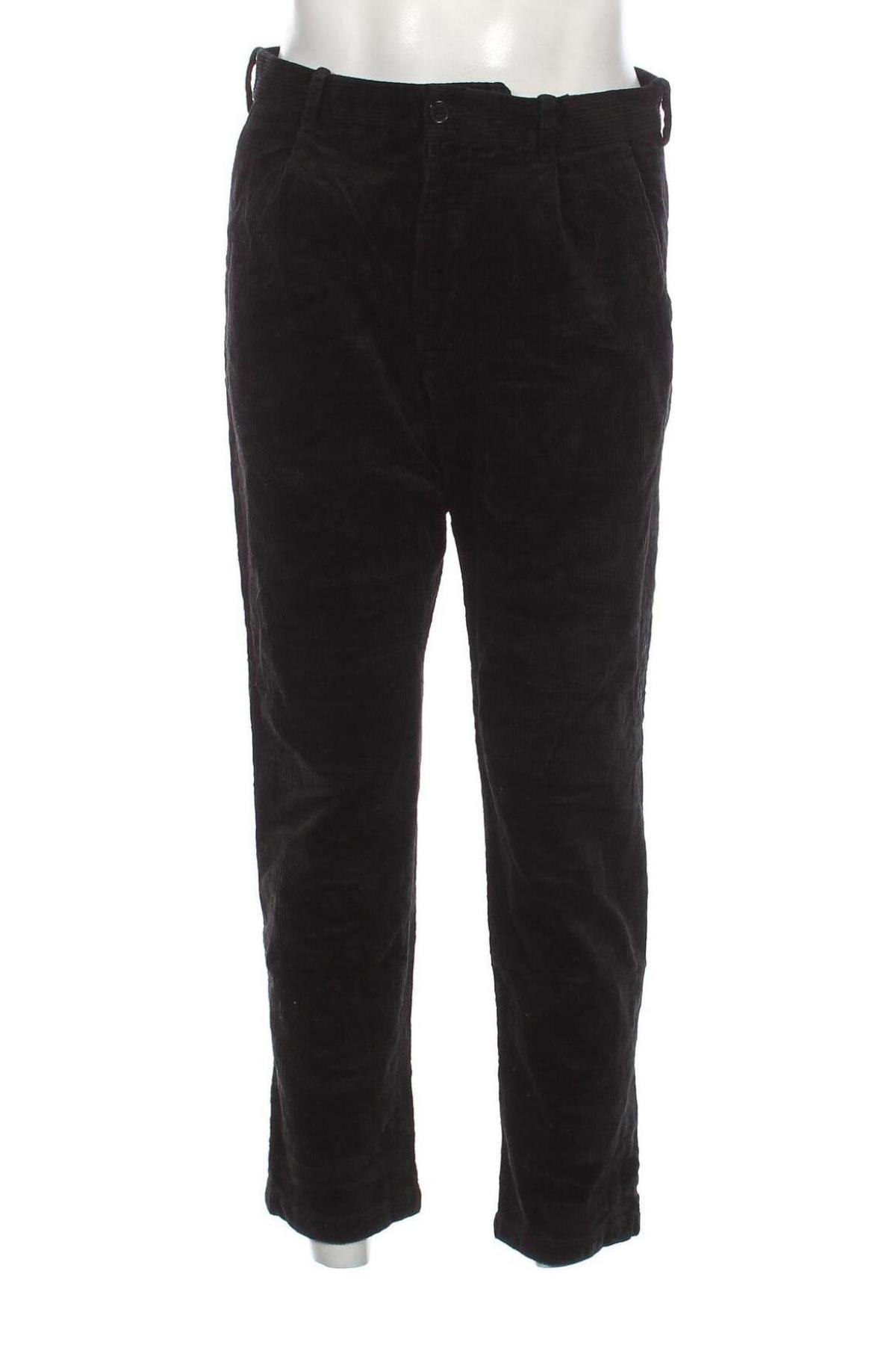 Pantaloni raiați de bărbați H&M, Mărime M, Culoare Negru, Preț 20,03 Lei