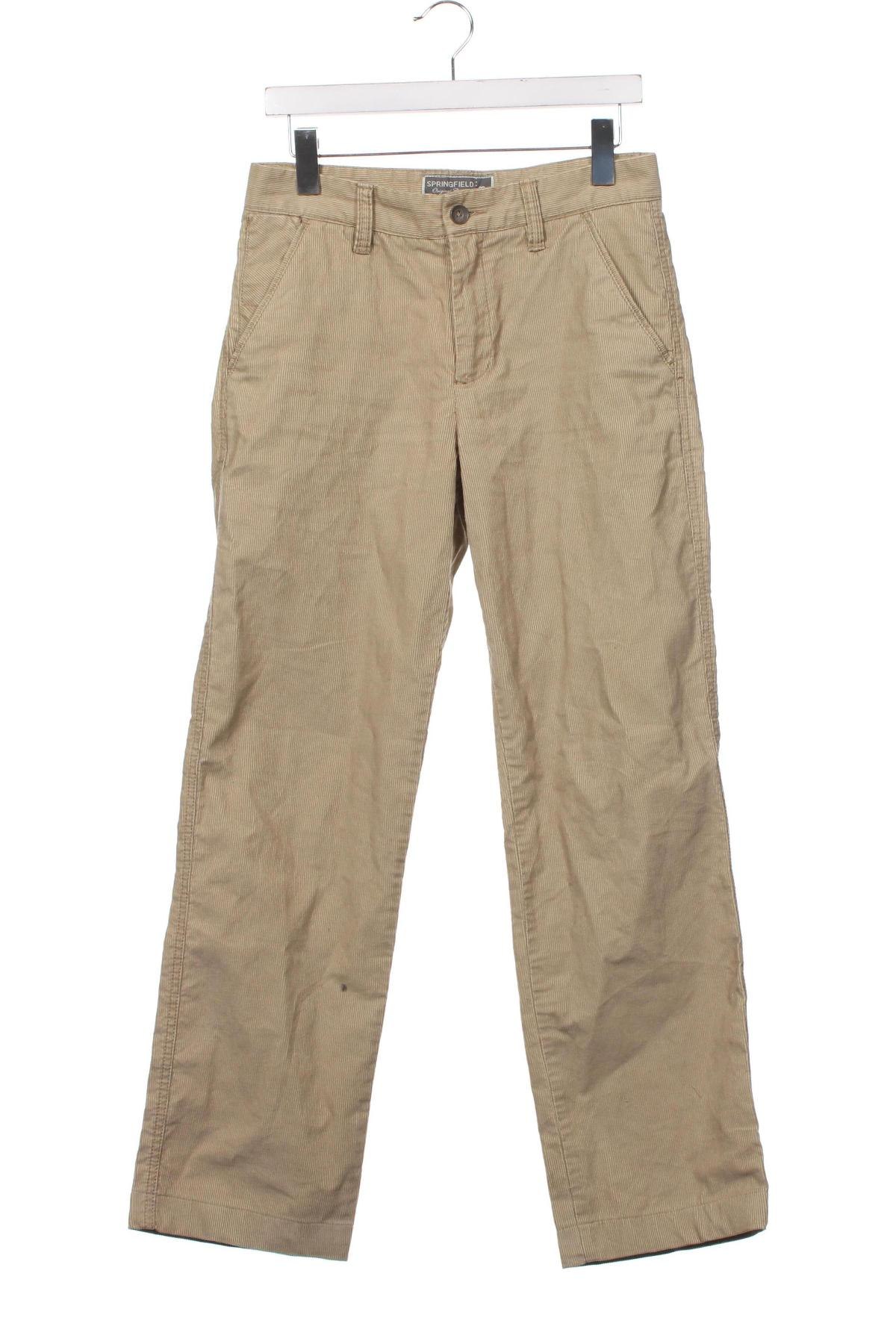 Pantaloni raiați de bărbați Springfield, Mărime S, Culoare Bej, Preț 95,39 Lei