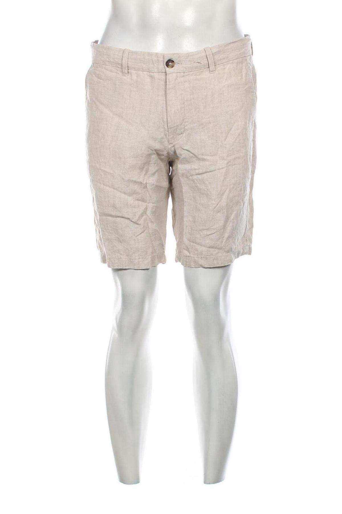 Ανδρικό κοντό παντελόνι Mango, Μέγεθος L, Χρώμα  Μπέζ, Τιμή 32,47 €