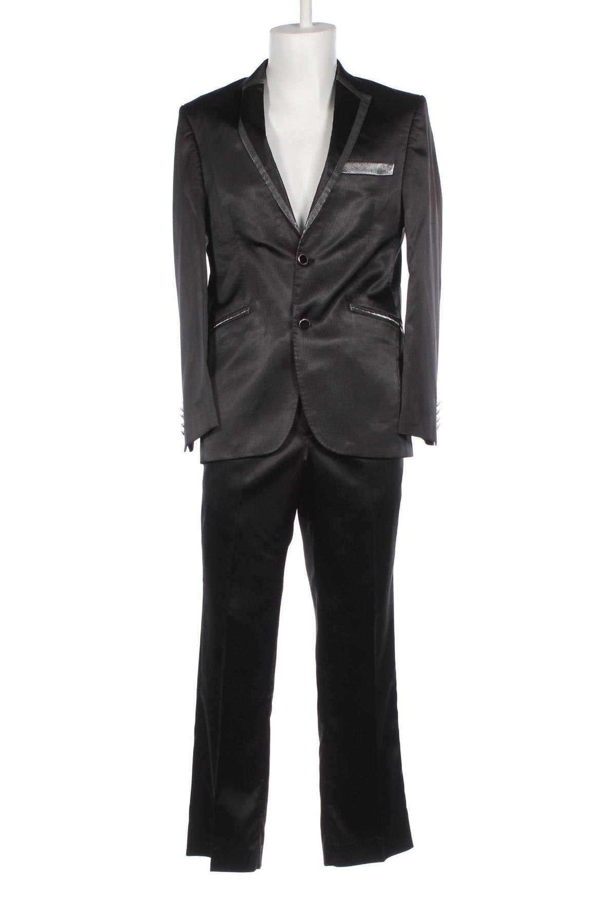 Мъжки костюм, Размер M, Цвят Черен, Цена 36,14 лв.